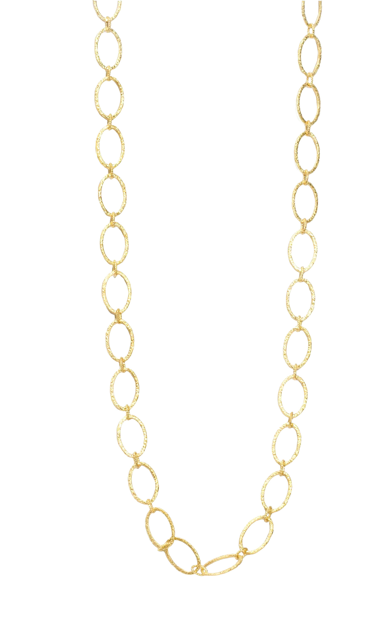 Oval Link 18K Yellow Gold Necklace