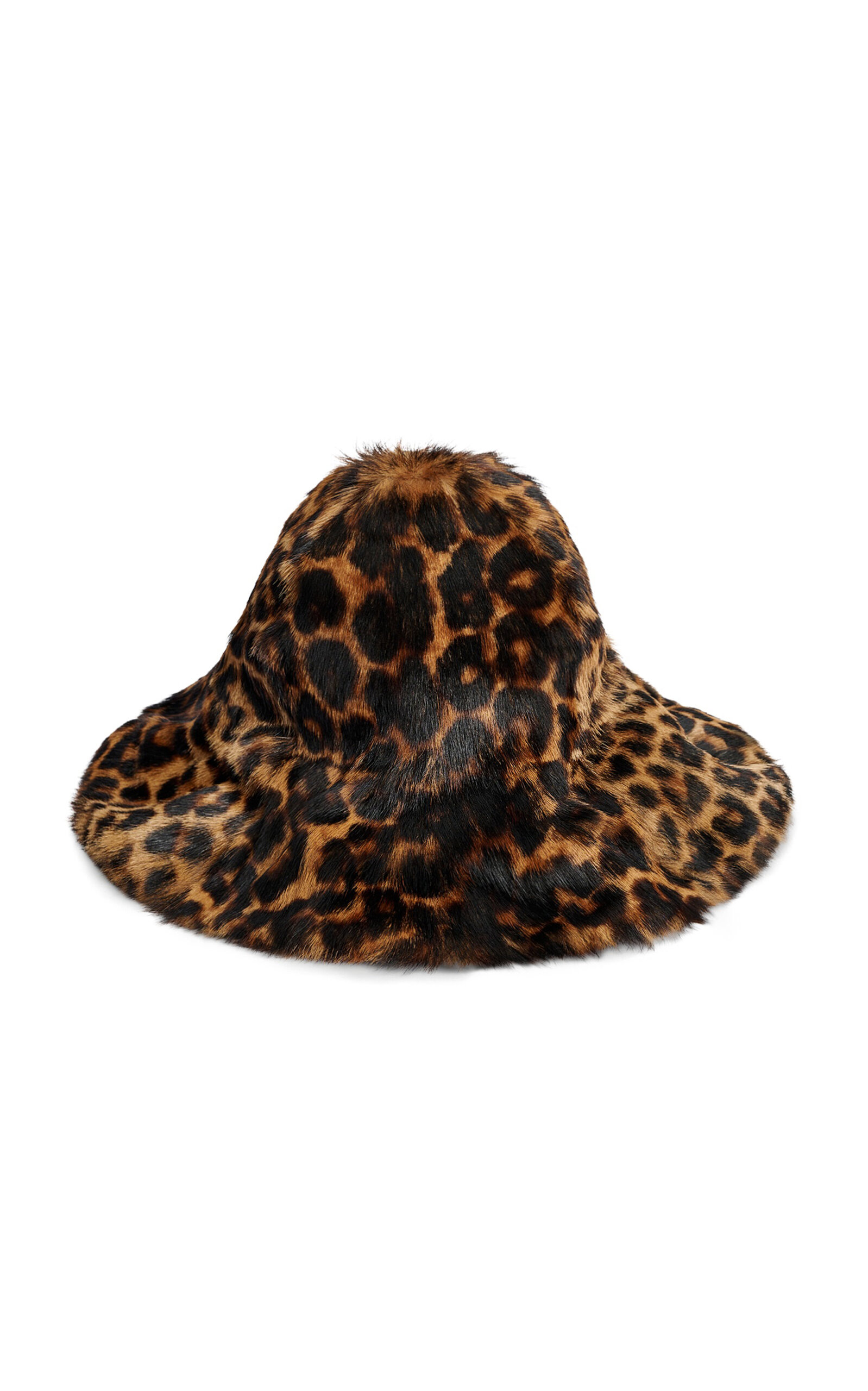 Shop By Malene Birger Lailo Printed Fur Hat In Animal