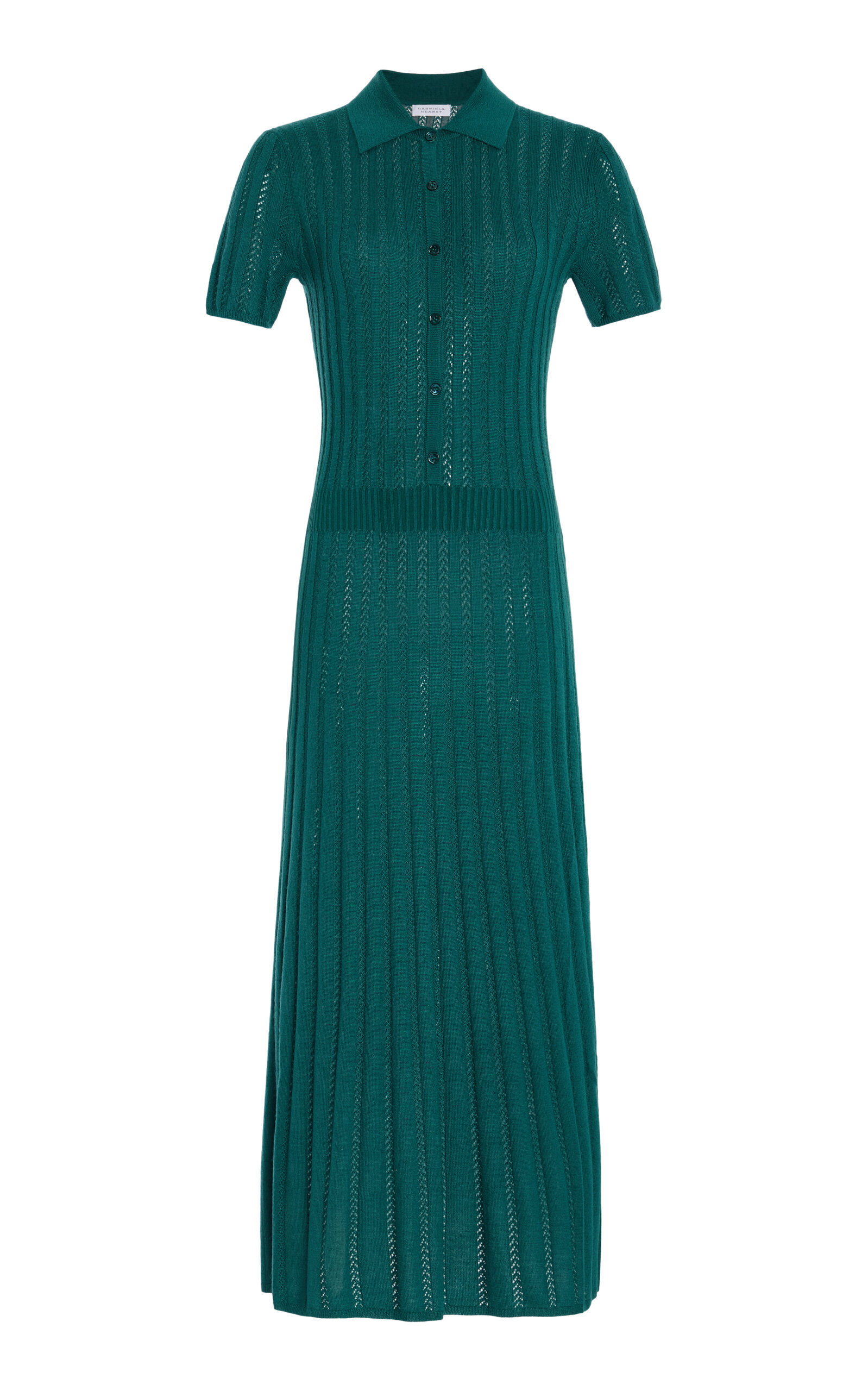 Elvis Cashmere-Silk Midi Shirt Dress