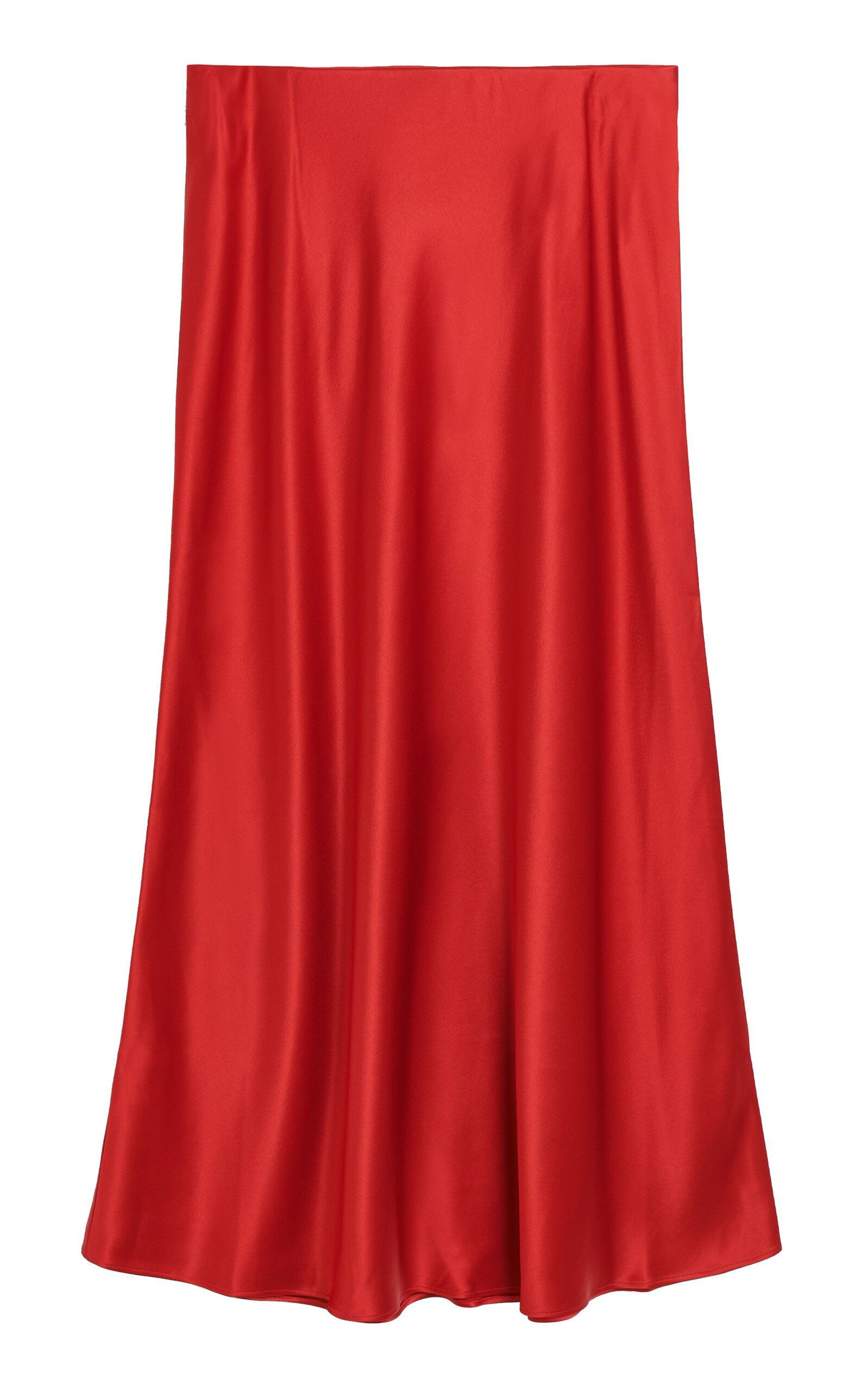 Shop By Malene Birger Boshan Satin Maxi Skirt In Red