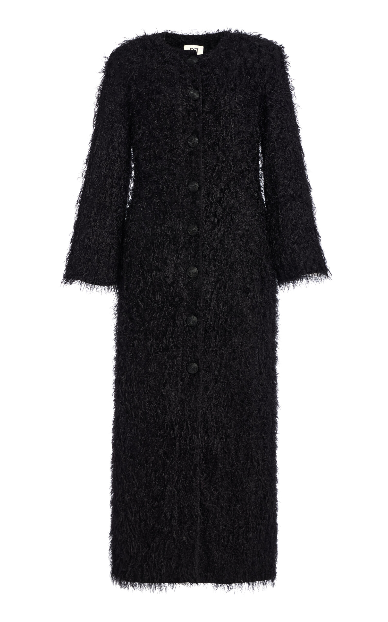 Susenne Textured Vegan Fur Cardigan Coat