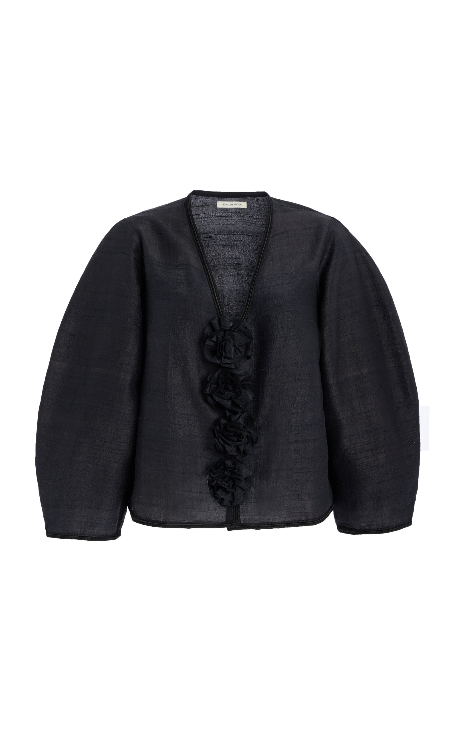 BY MALENE BIRGER MINEAS ROSETTE-DETAILED SILK TOP 