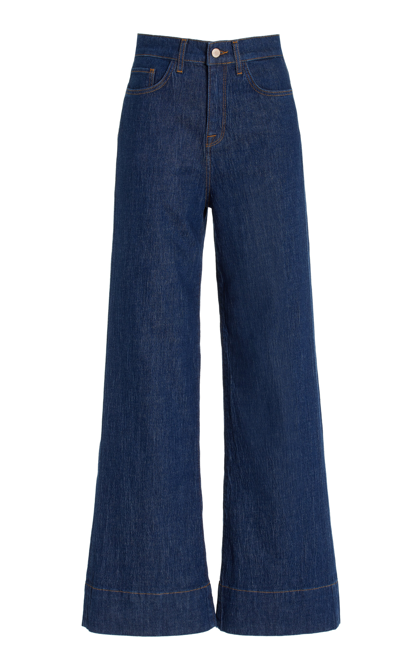 Ms. Onassis High-Rise Wide-Leg Jeans