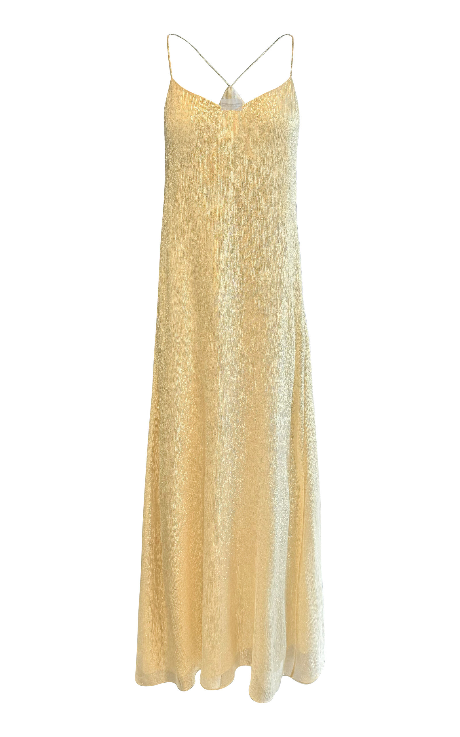 Metallic Silk-Blend Dress