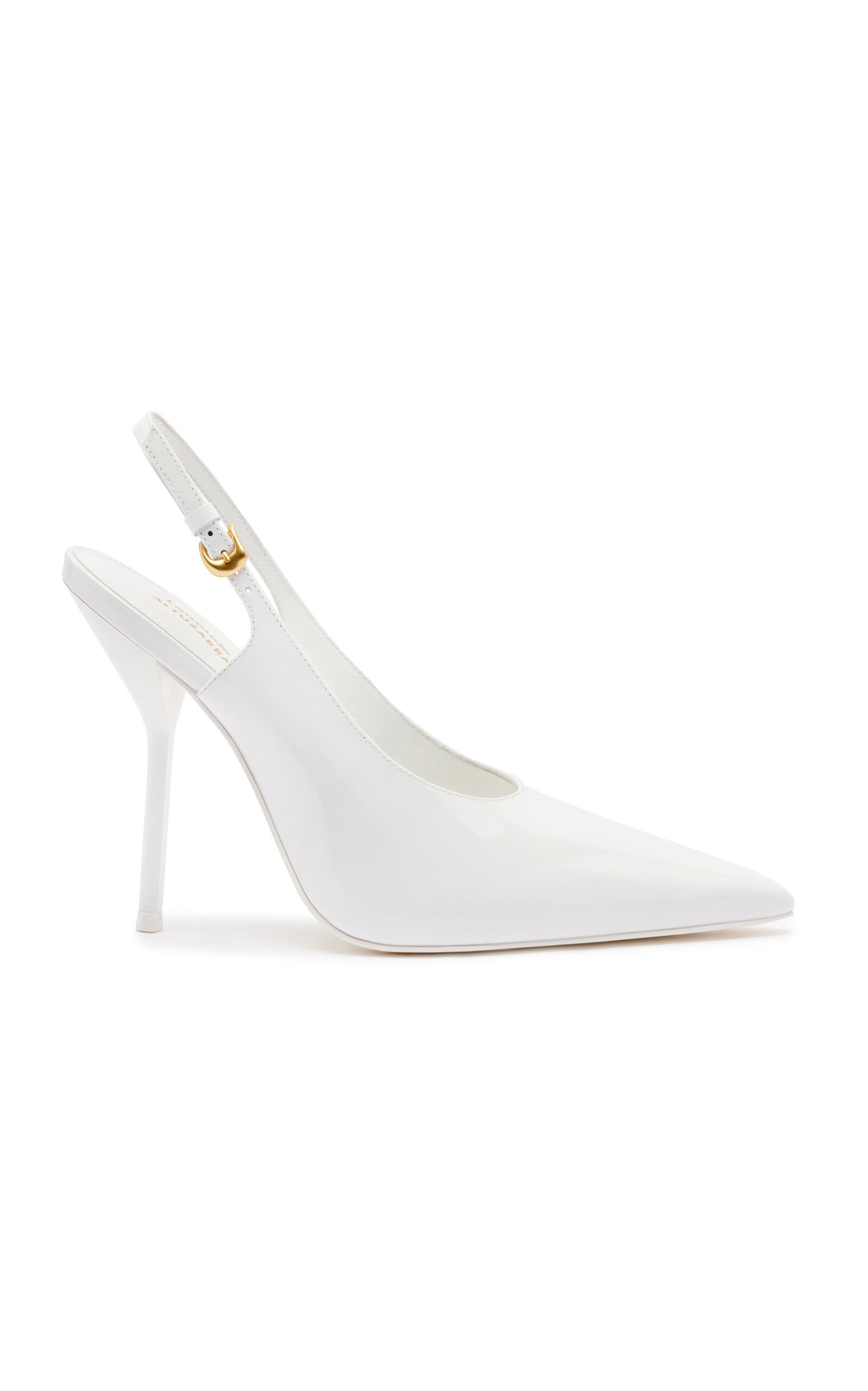 Shop Larroude X Altuzarra Leather Pumps In White