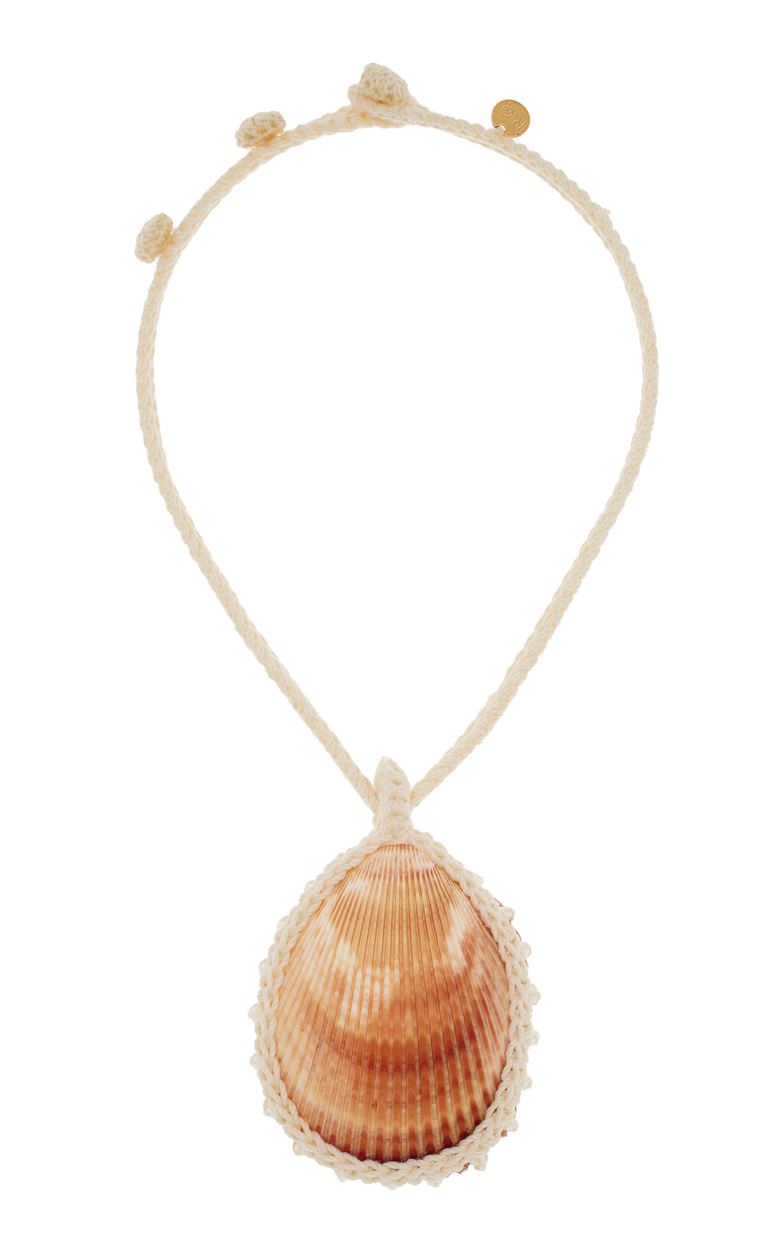 Oblon Crocheted Seashell Necklace