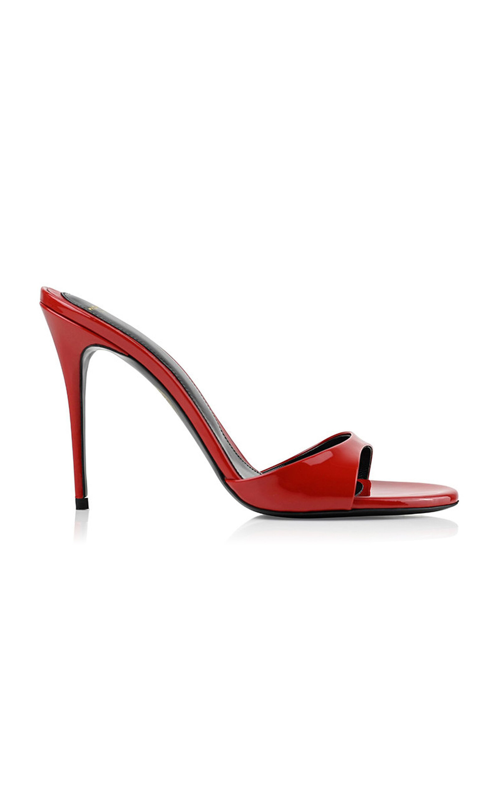 Shop Maison Ernest Lidylle Patent Leather Mules In Red