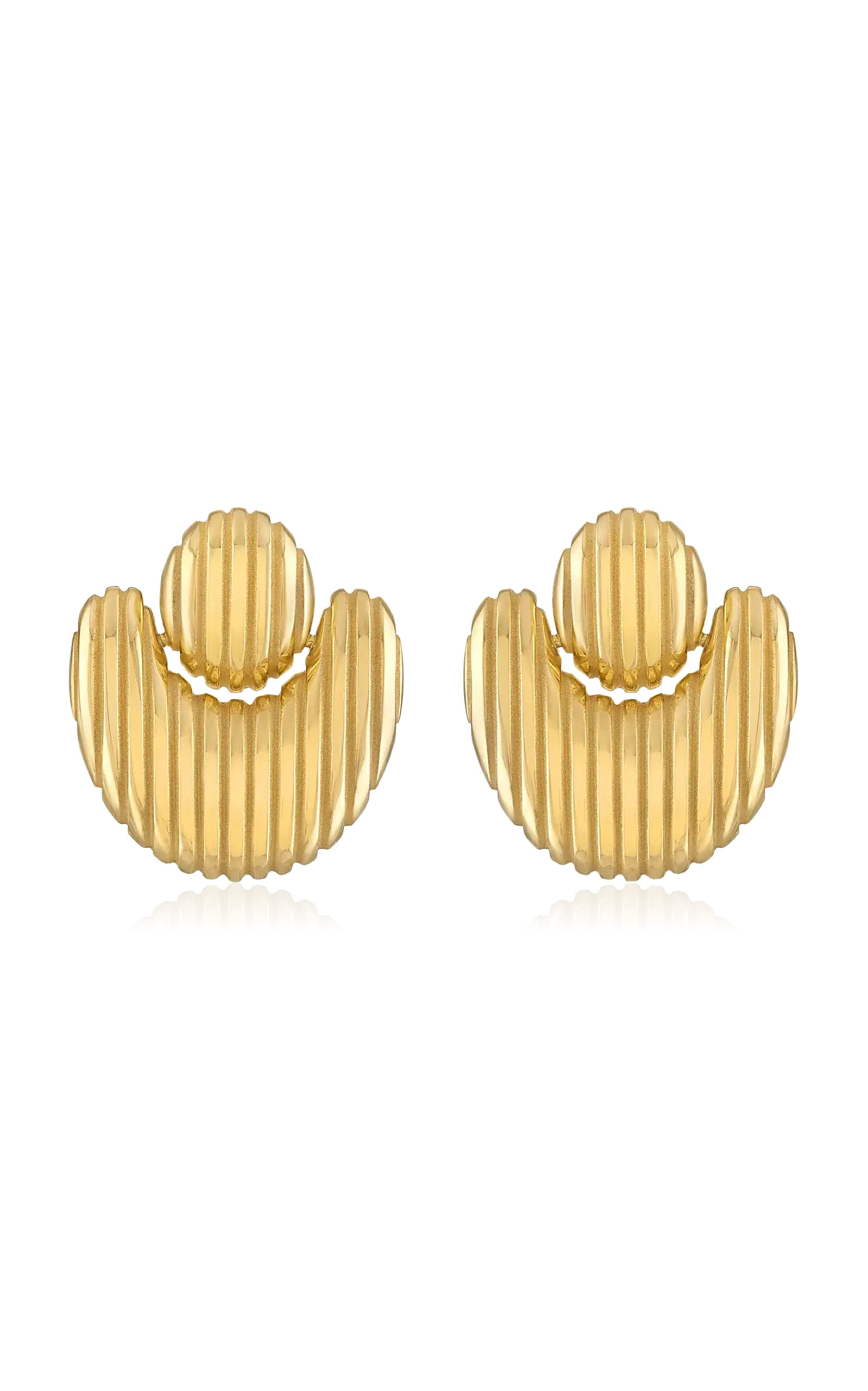 Shop Pamela Zamore Isla Nest 18k Yellow Gold Earrings