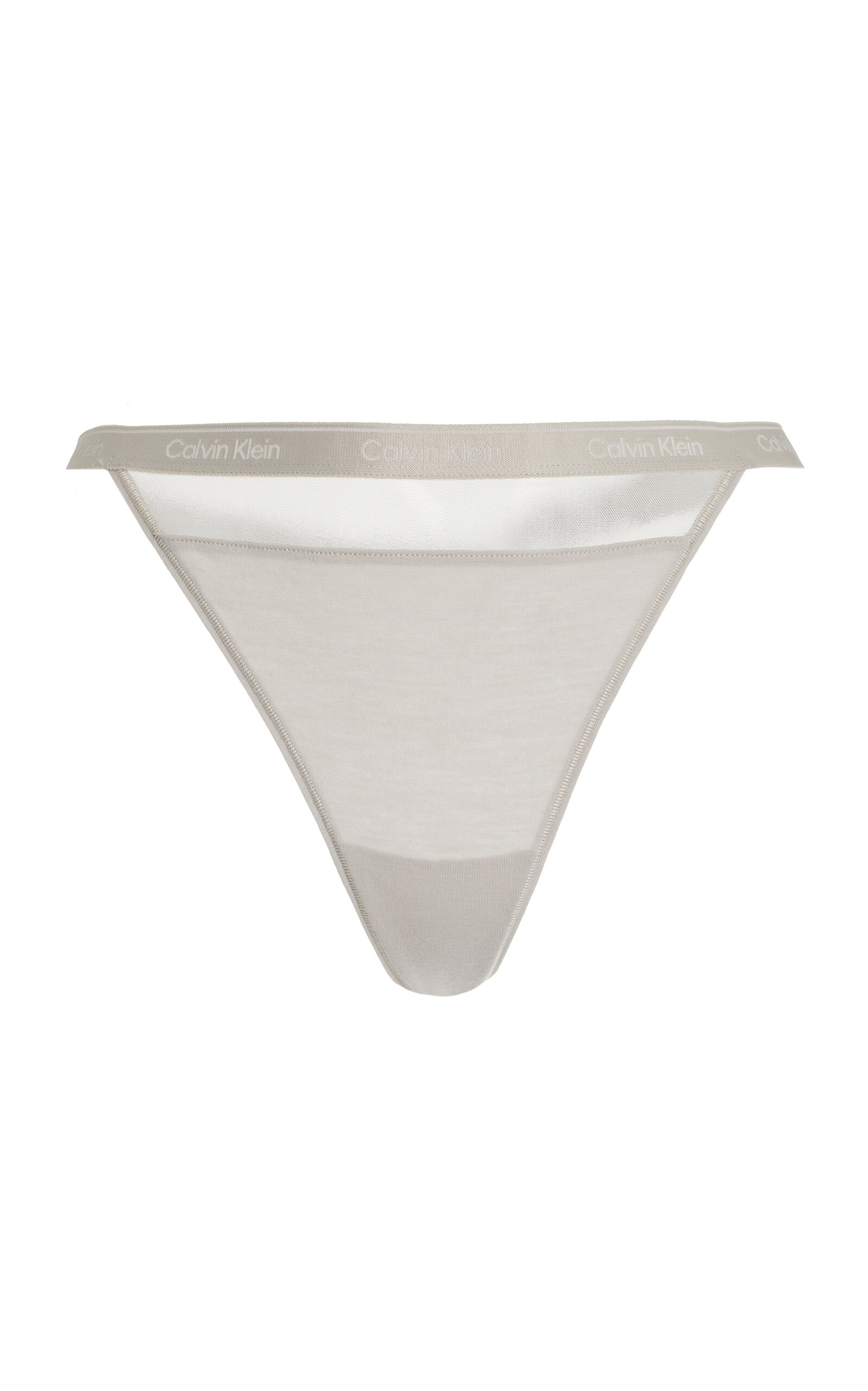 Shop Nensi Dojaka For Calvin Klein Modal-cashmere Thong In Grey