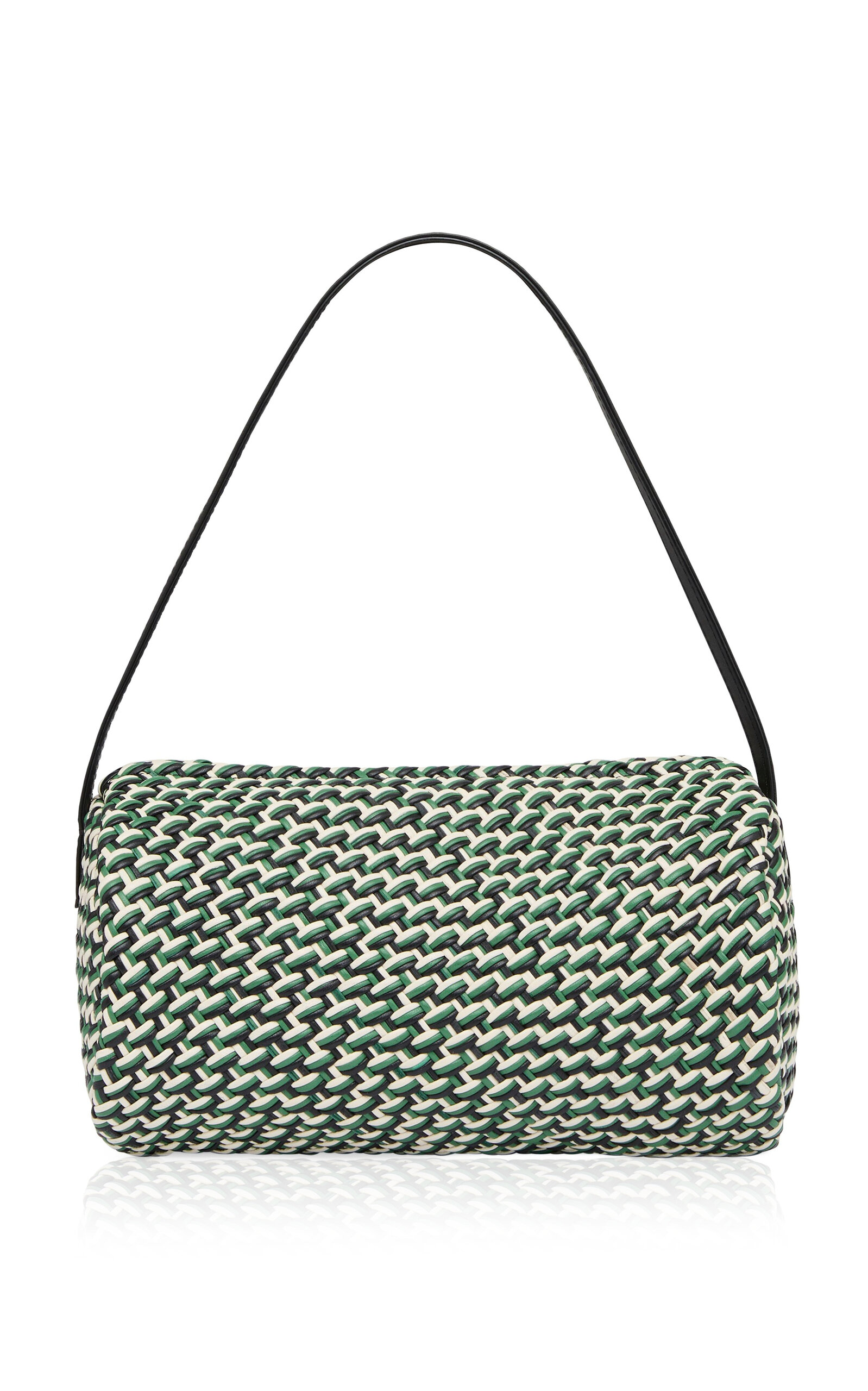 Connolo Woven Leather Shoulder Bag