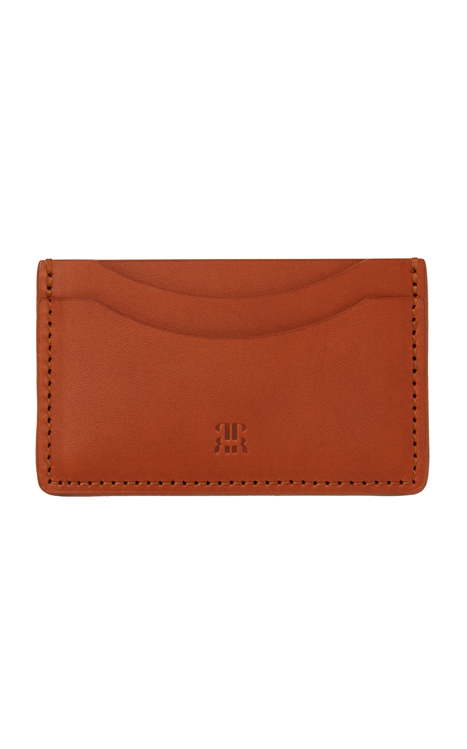 Shop Paradise Row Leather Cardholder In Brown