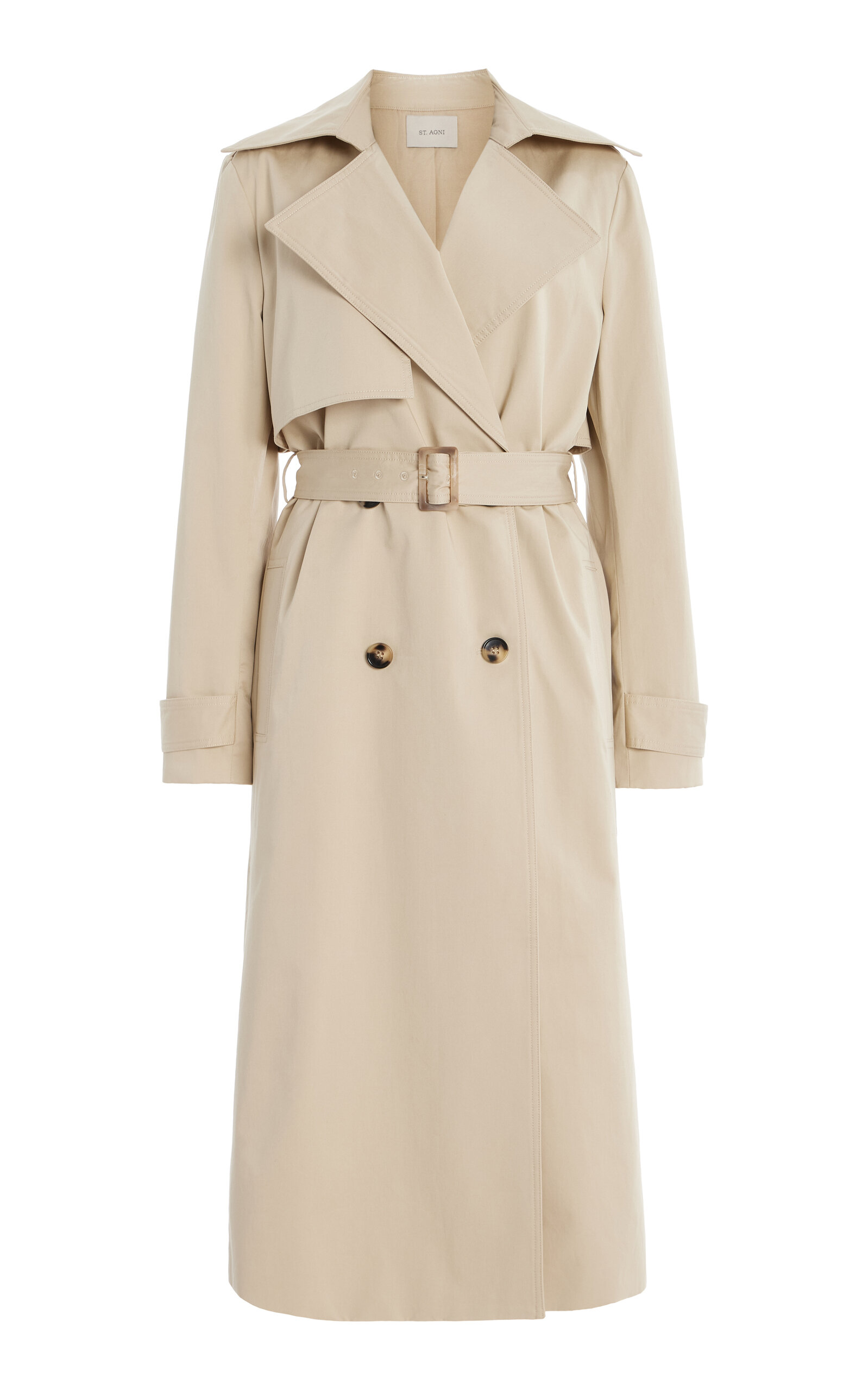 Organic Cotton-Blend Trench Coat