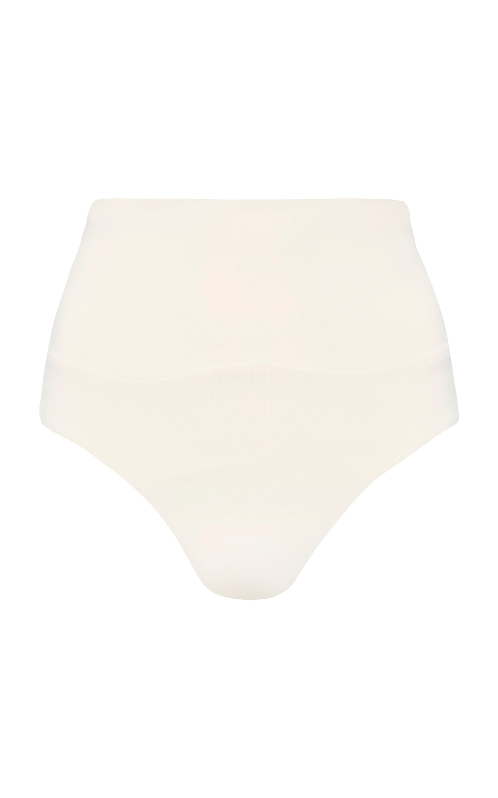 Shop St Agni High-waisted Bikini Bottom In Off-white