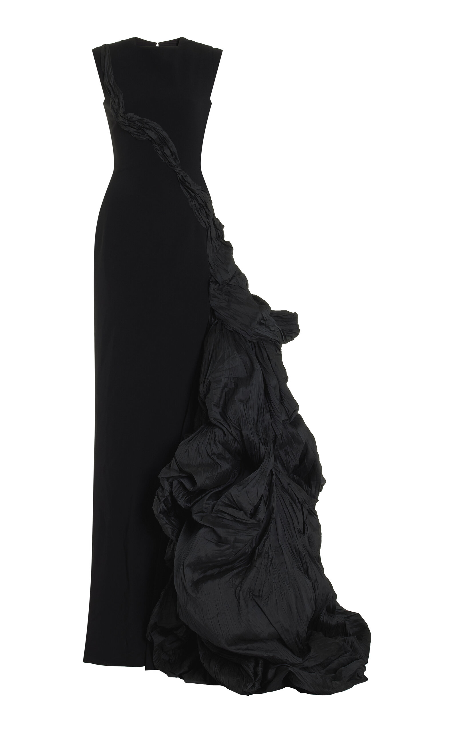 MARMAR HALIM ORGANZA-DETAILED SILK-CREPE GOWN 