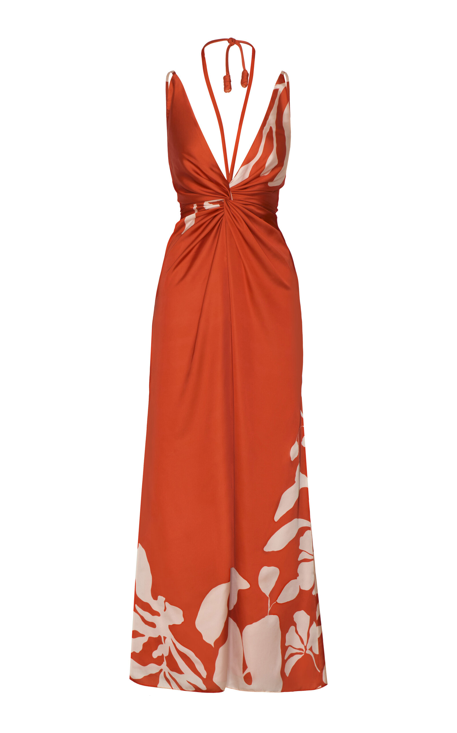 Atreverse Twisted Satin Maxi Dress