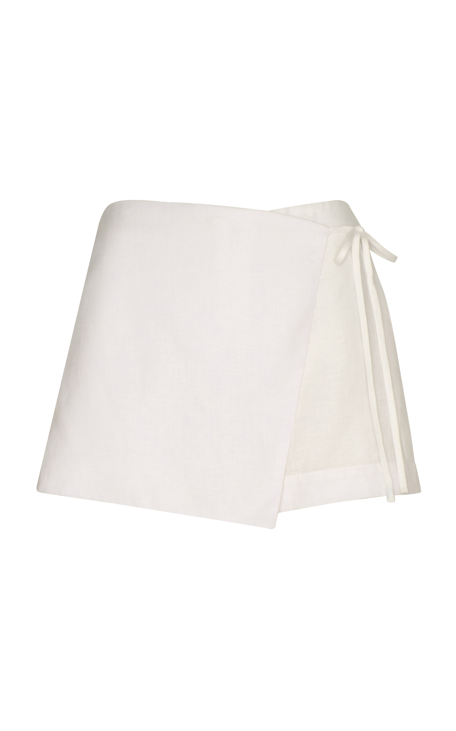 ANDRES OTALORA VISITANTES WRAPPED LINEN SKORT 