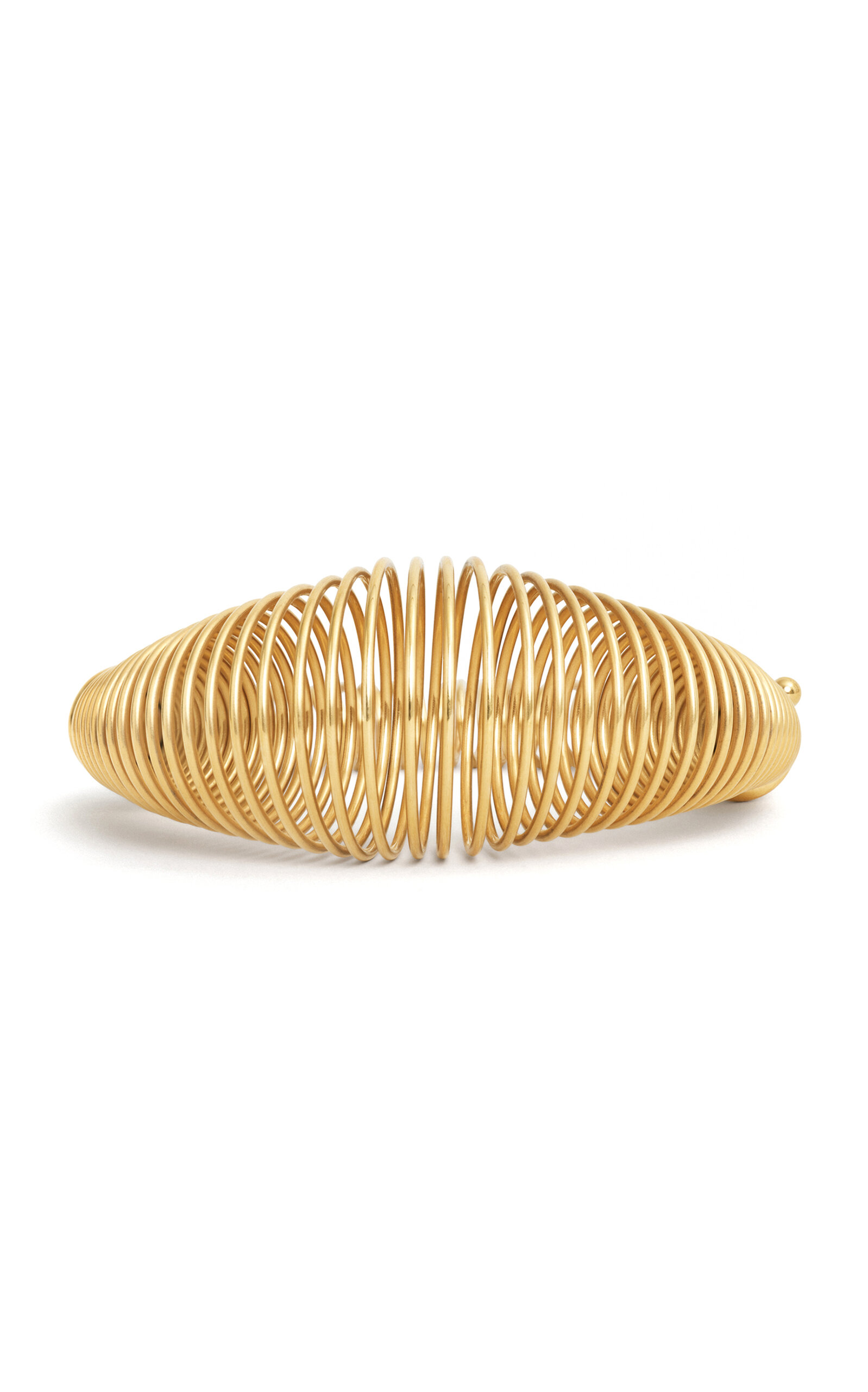 ALAÏA Gold-Tone Spiral Bracelet