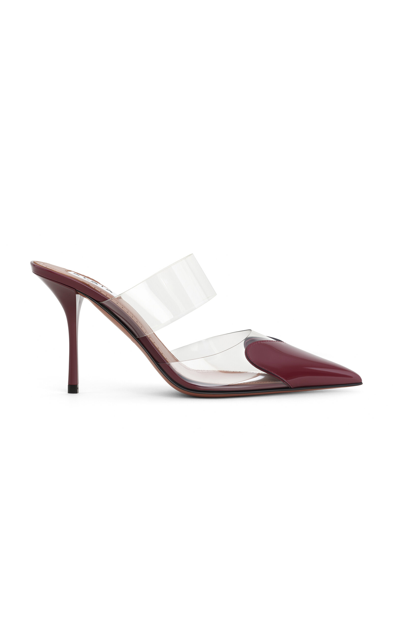 ALAÏA Le Cœur Patent Leather Mules