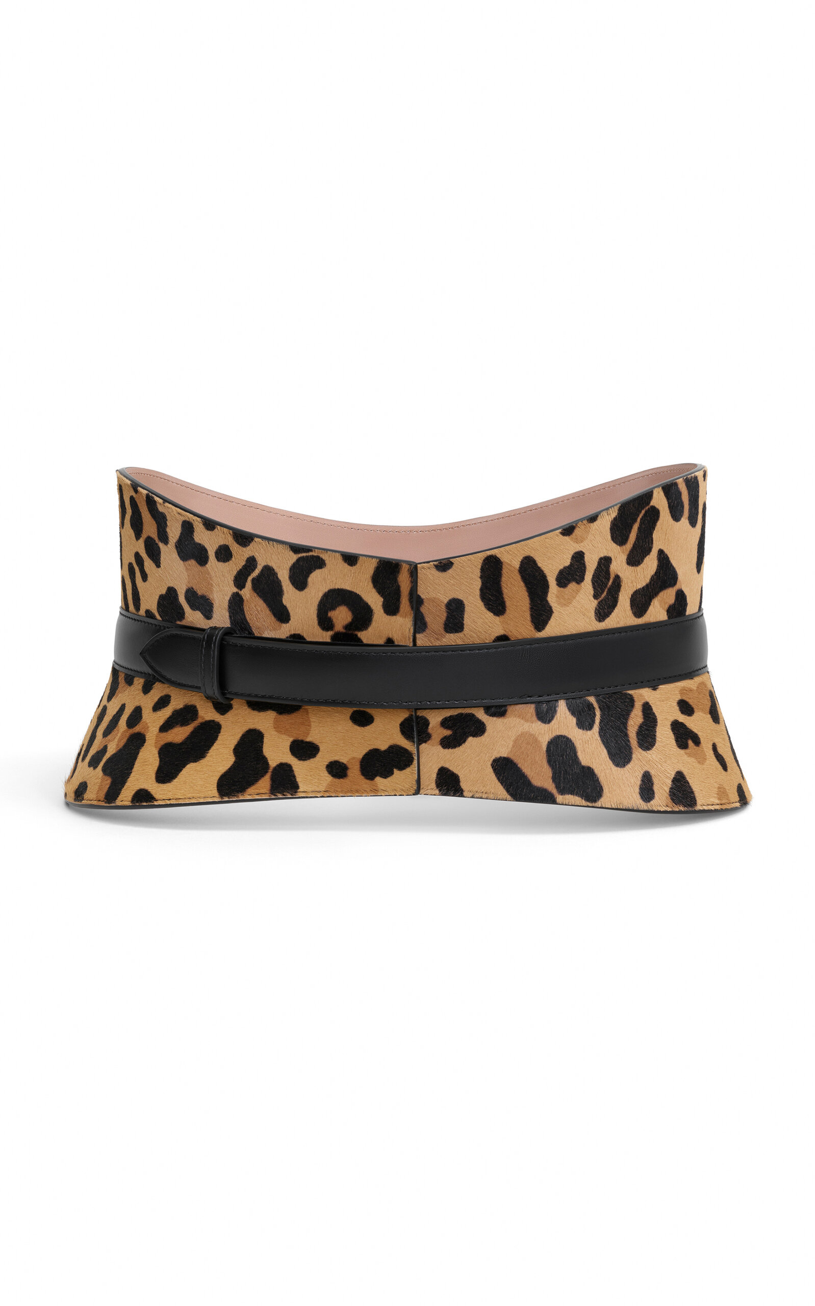 ALAÏA Neo Leopard Ponyhair Bustier Belt