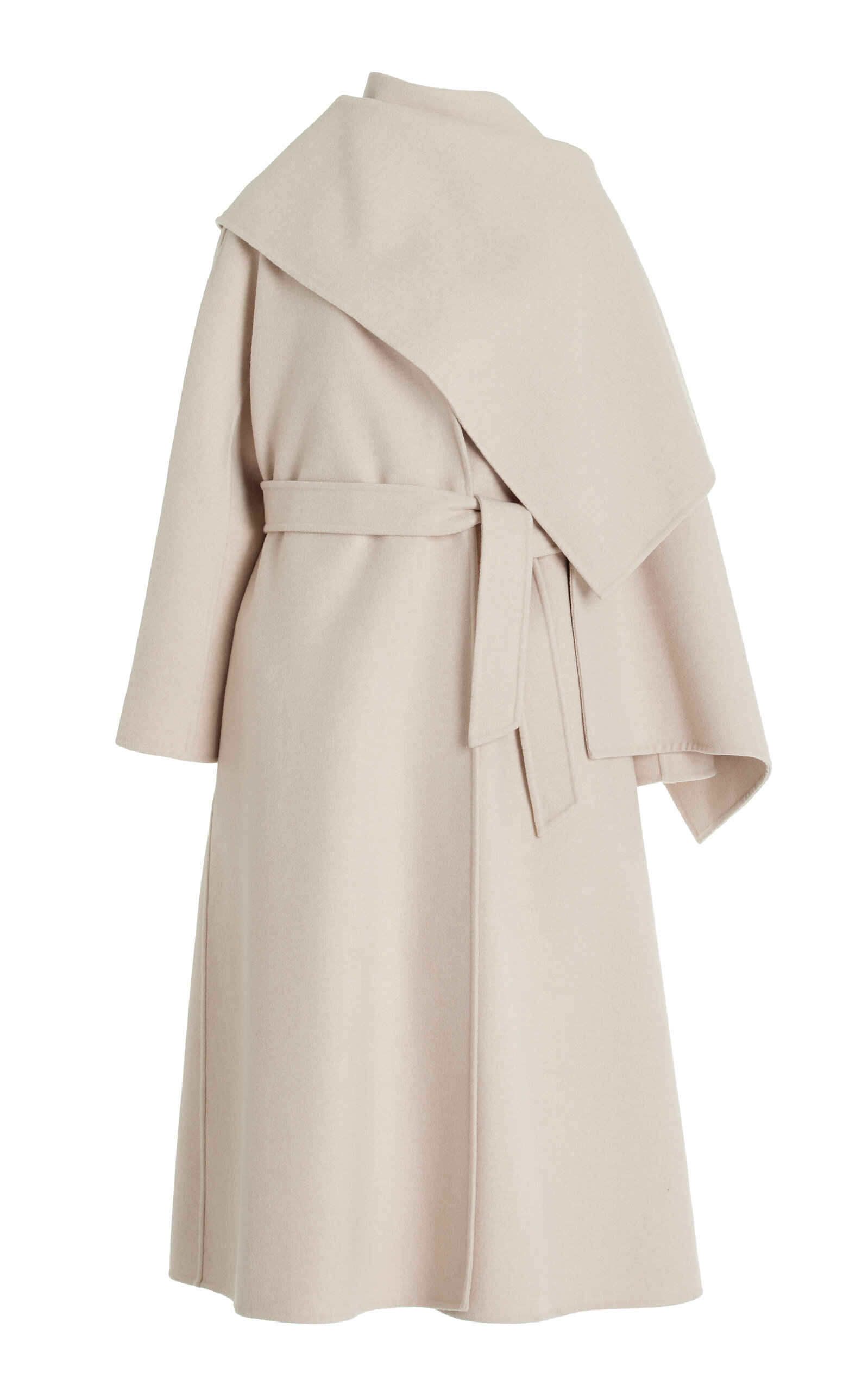 Shop Max Mara Pepaia Wool-cashmere Coat In Tan