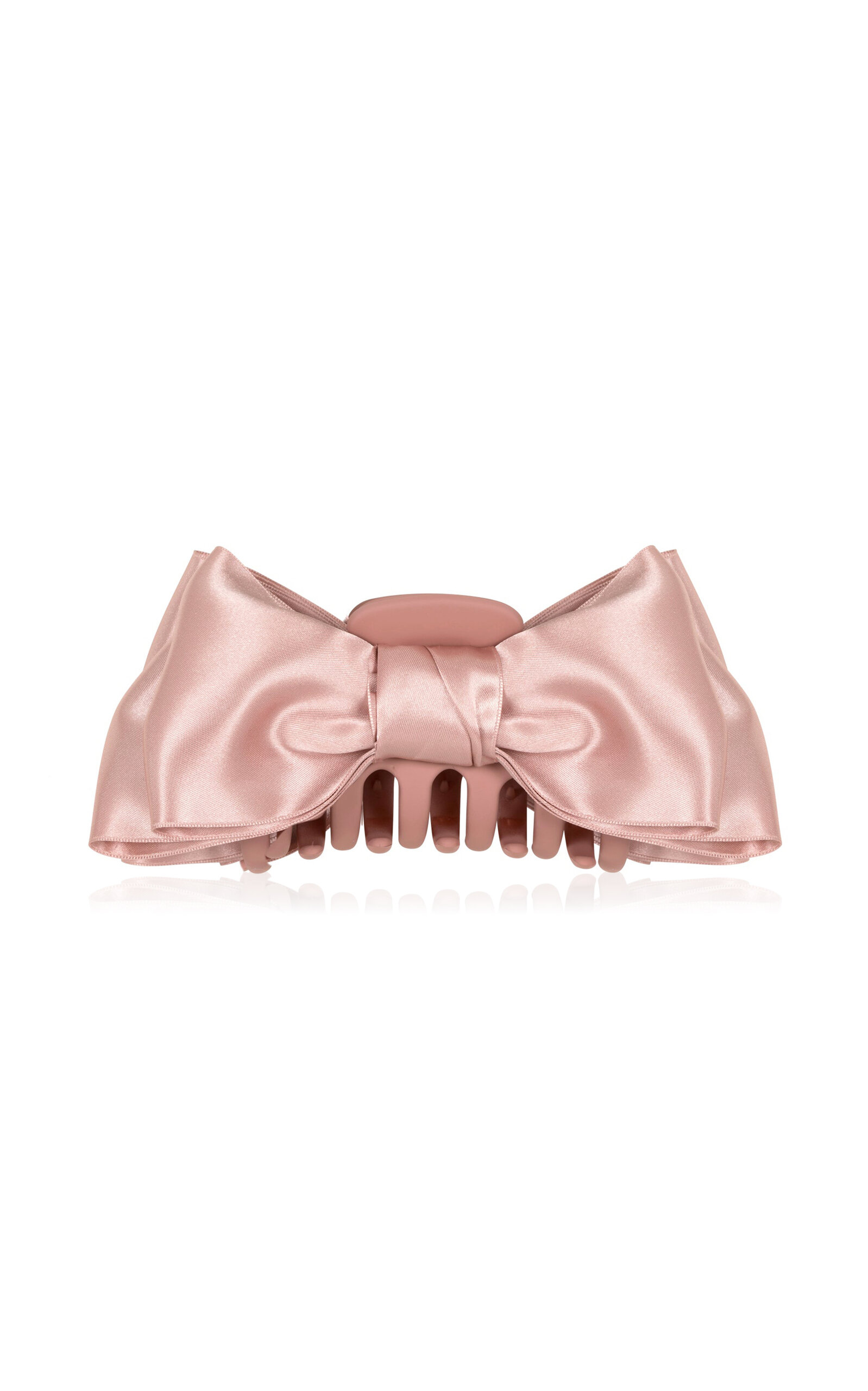 Shop Jennifer Behr Agatha Satin Jaw Clip In Pink