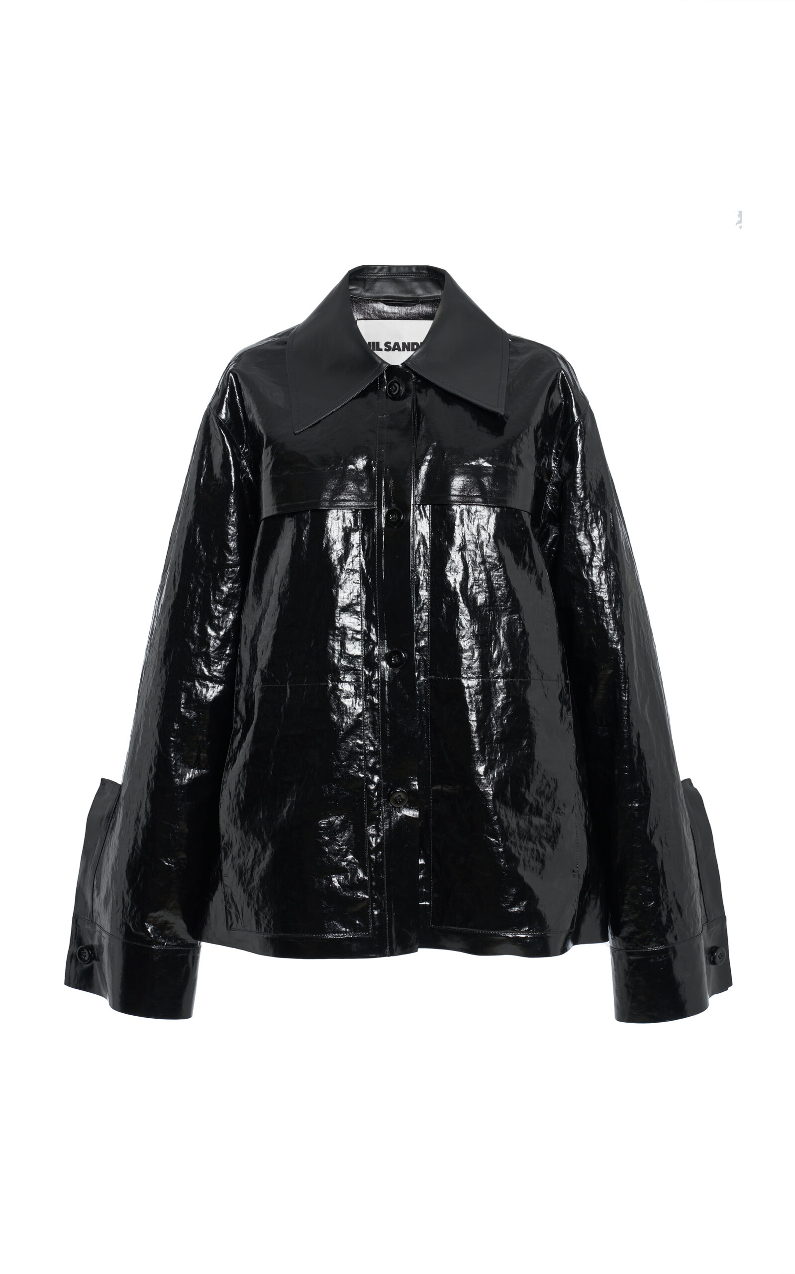 JIL SANDER COATED LINEN SPORT JACKET 