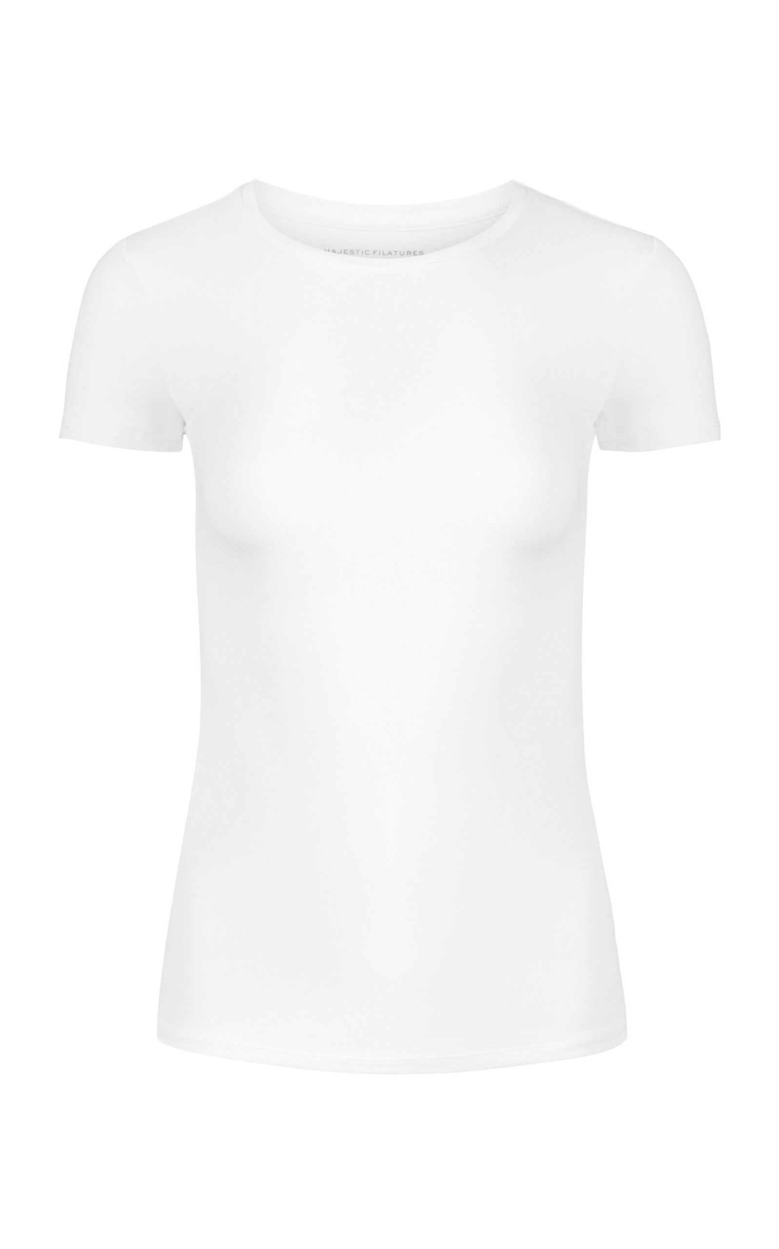 Shop Majestic Soft Touch Jersey T-shirt In White