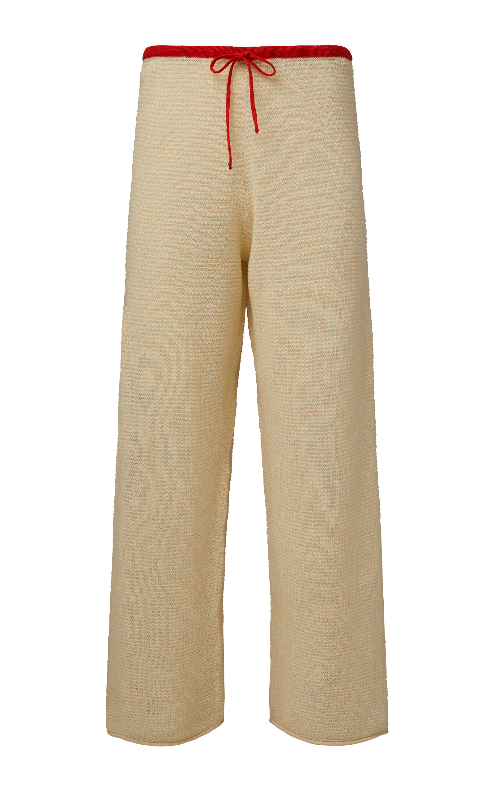 Onia Knit Linen Wide-leg Pants In Neutral