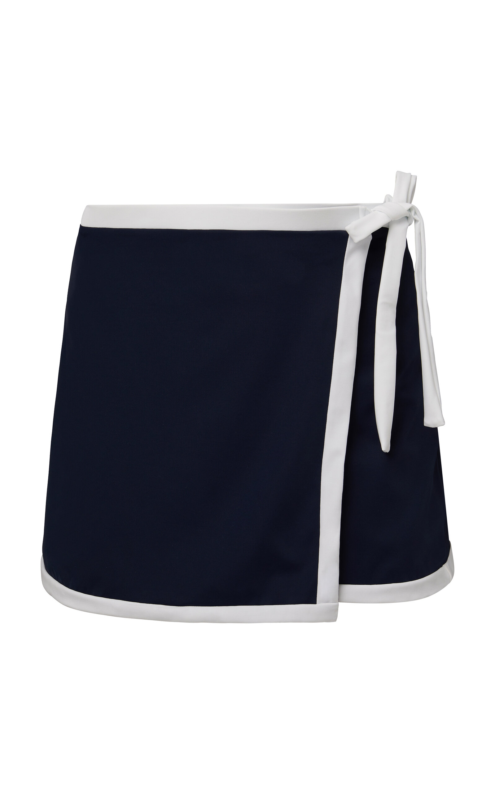 Shop Onia Stella Swim Mini Wrap Skirt In Navy