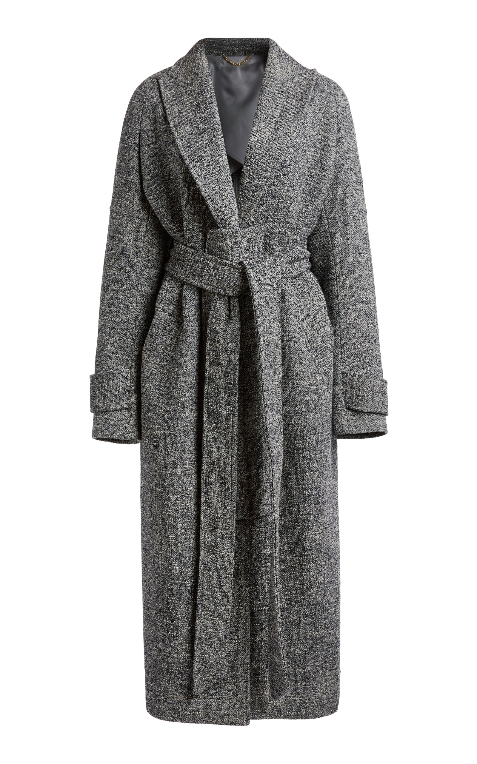 Belted Cotton-Blend Coat