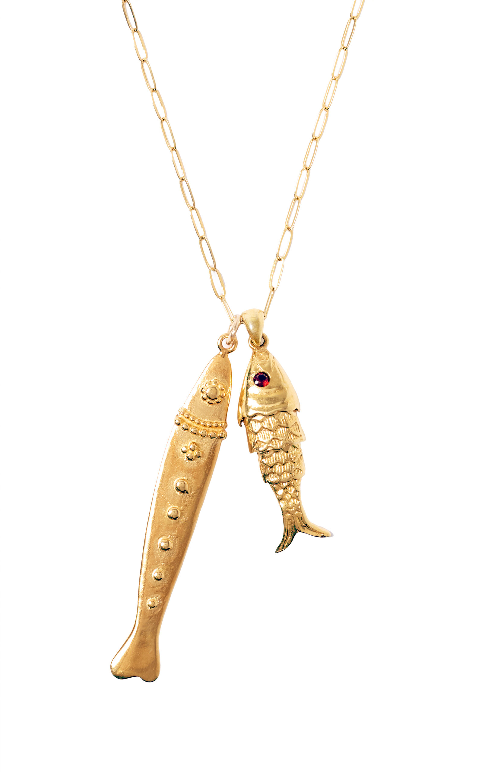 Exclusive Fisherman's 18K Gold-Plated Necklace