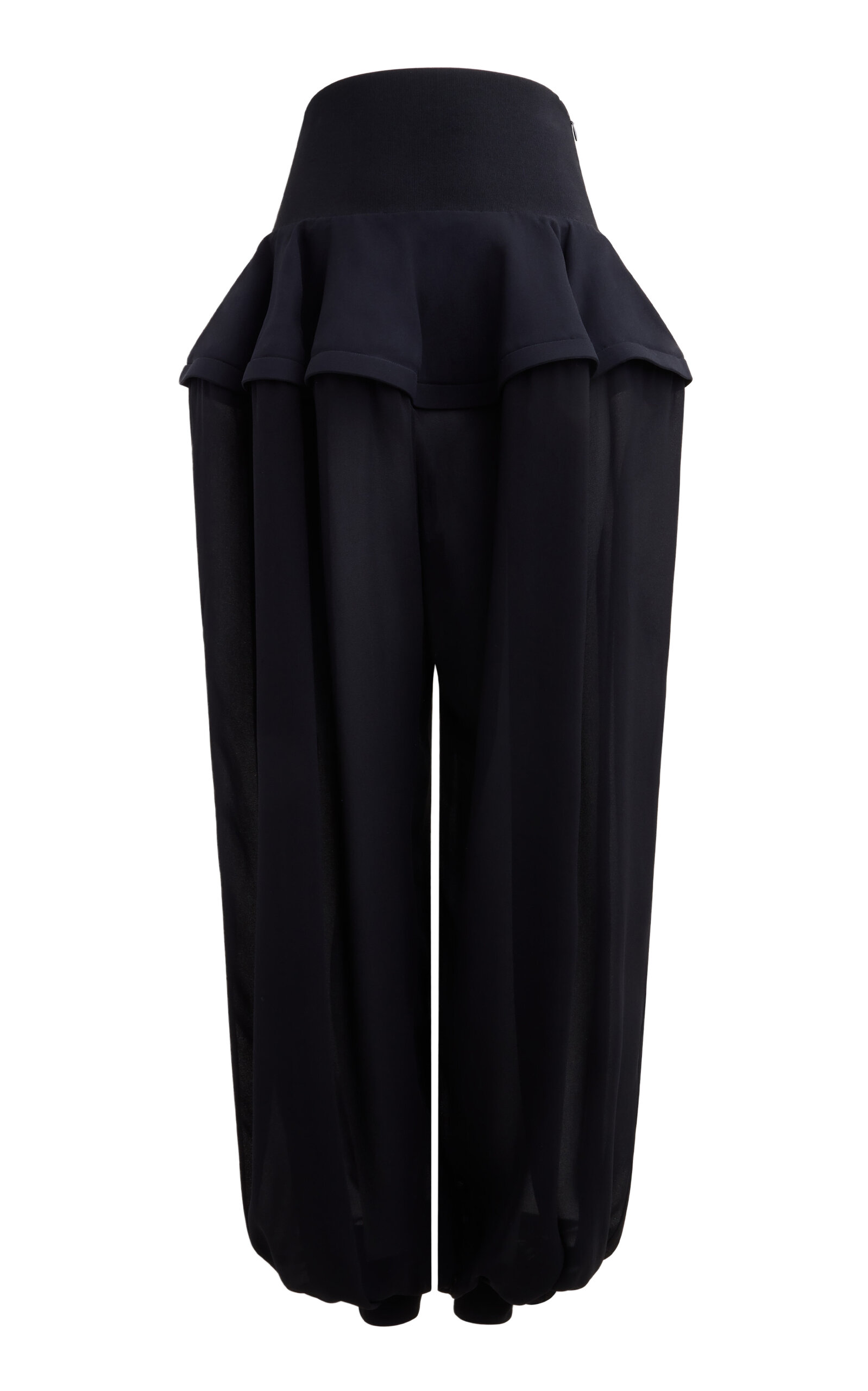 ALAÏA Peplum Crepe Pants