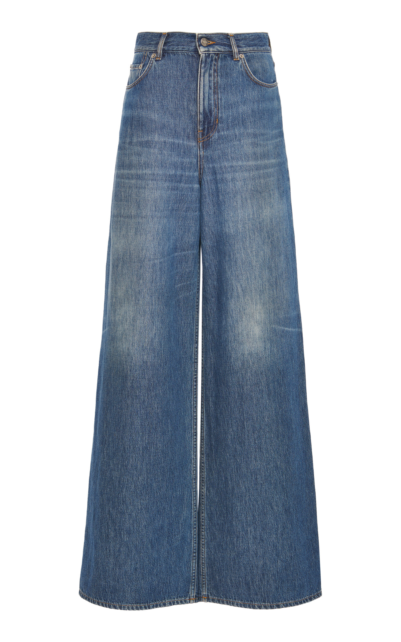 Chloé Rigid High-Rise Wide-Leg Jeans