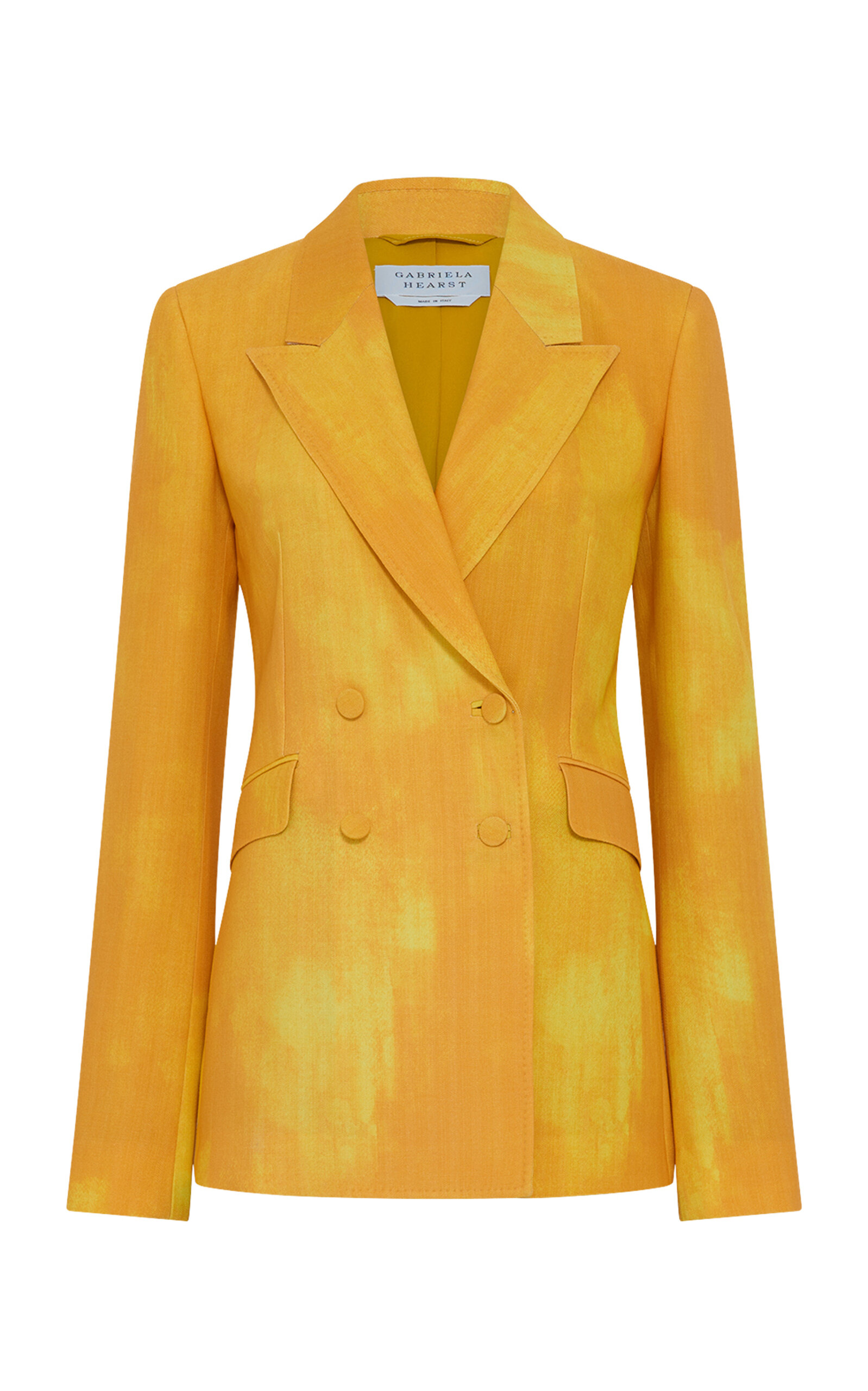 Gabriela Hearst Angela Dyed Wool Blazer In Yellow