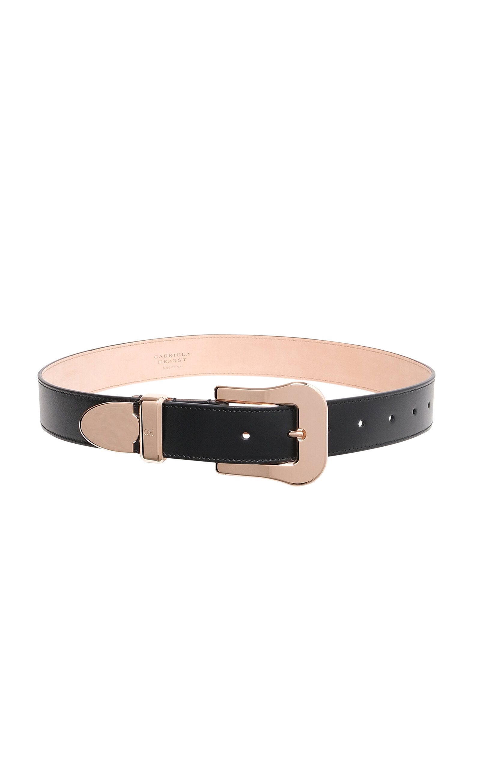 Gabriela Hearst Maireed Leather Belt In Black