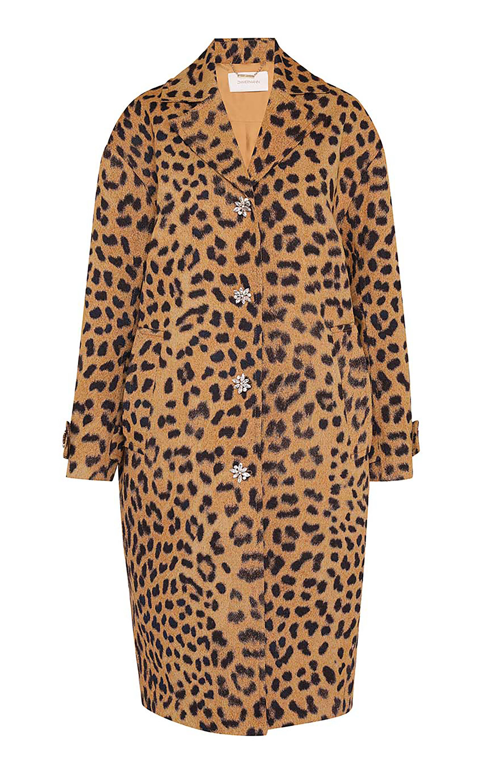 Zimmermann Crush Animal-print Jacquard Coat