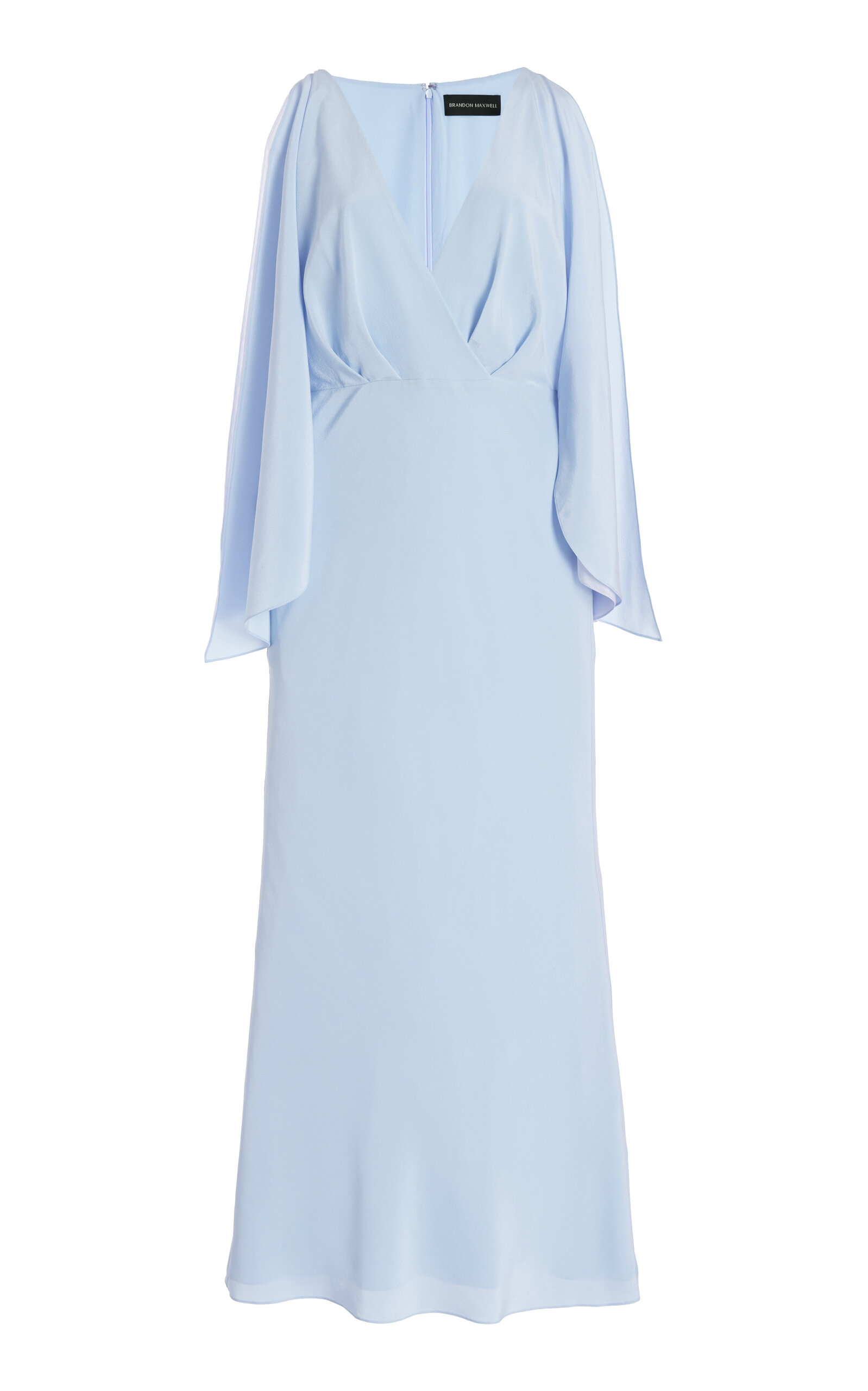 The Camille Gathered Silk Crepe De Chine Maxi Dress