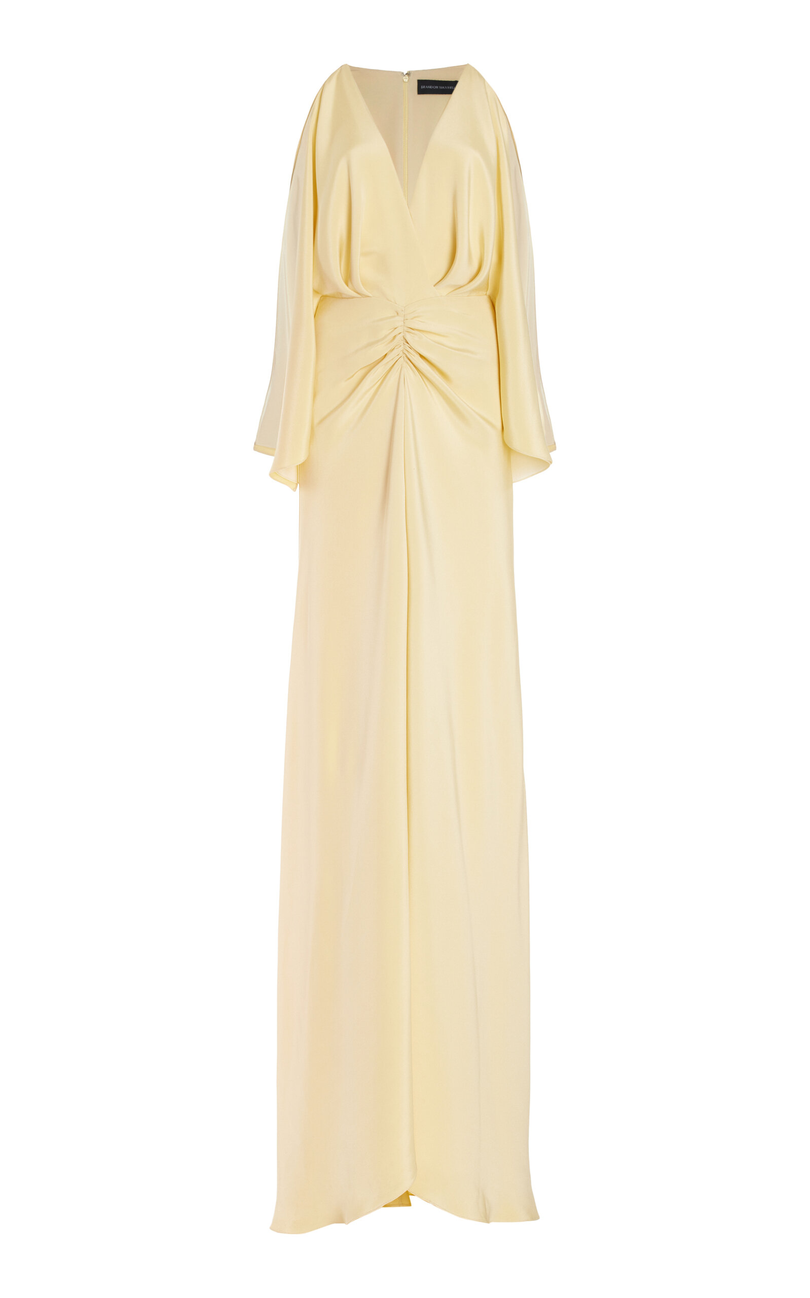 The Sierra Gathered Silk Crepe Gown