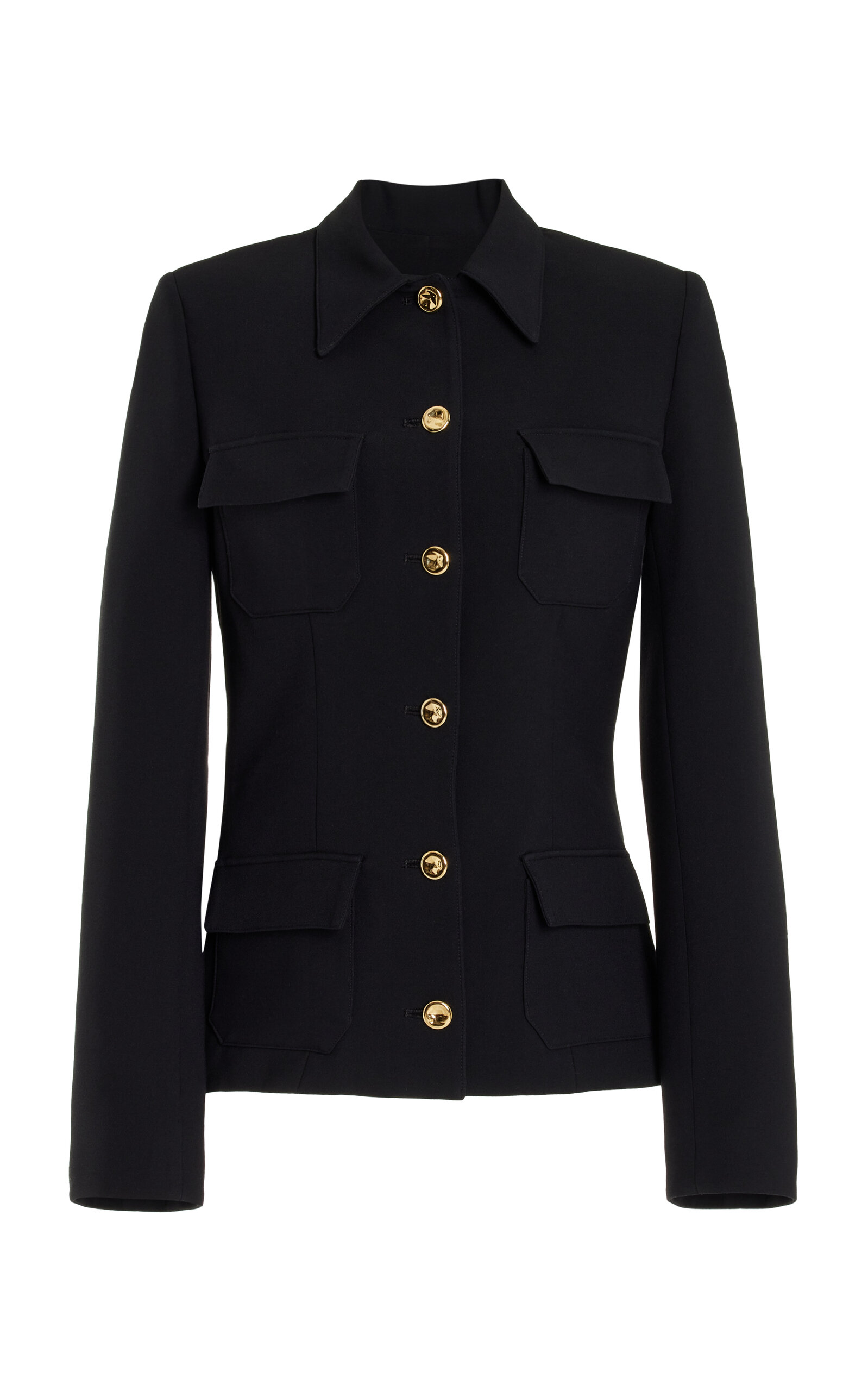 The Gage Tailored Wool-Silk Crepe Jacket