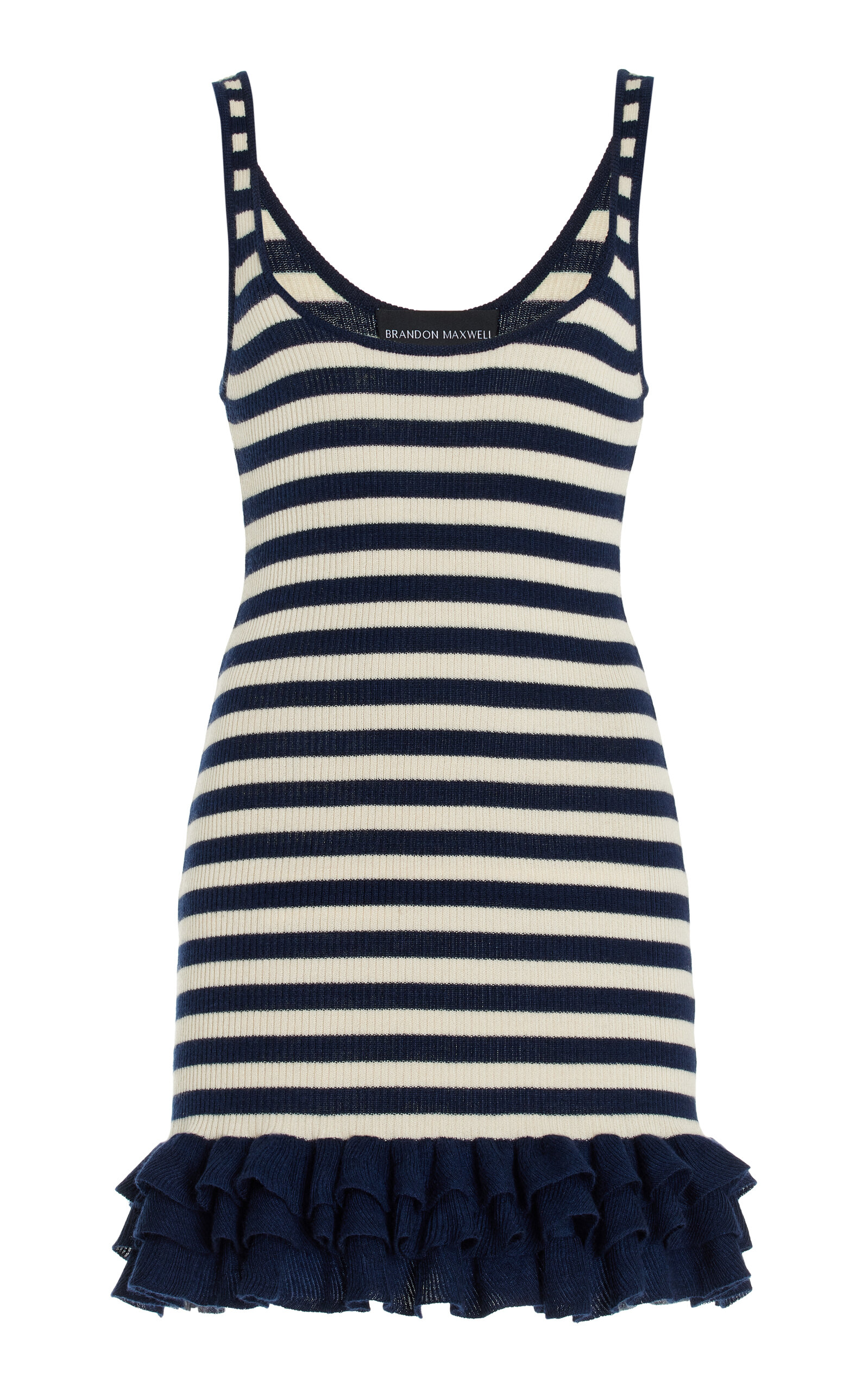 The Sutter Ruffled Cashmere Mini Tank Dress