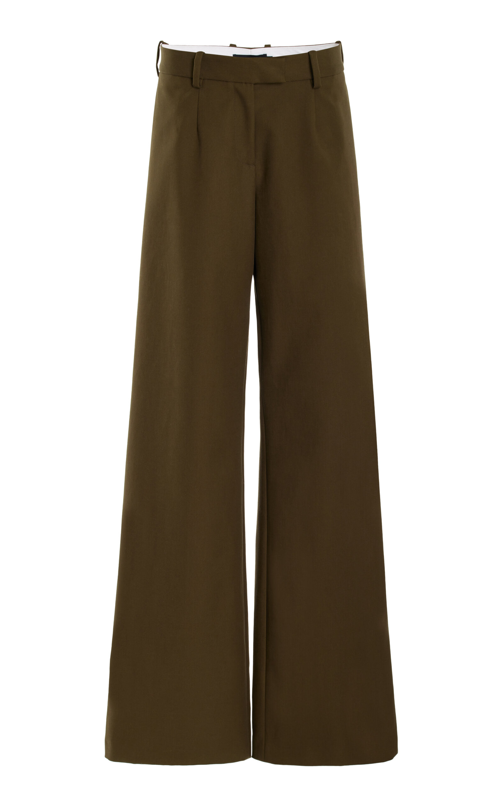 The Tenley Cotton Gabardine Wide-Leg Pants