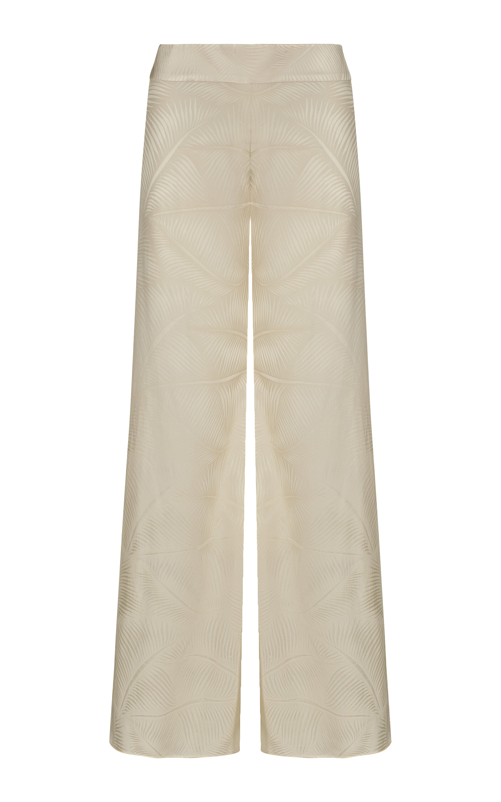 Shop Johanna Ortiz Laidback Energy Straight-leg Pants In Neutral