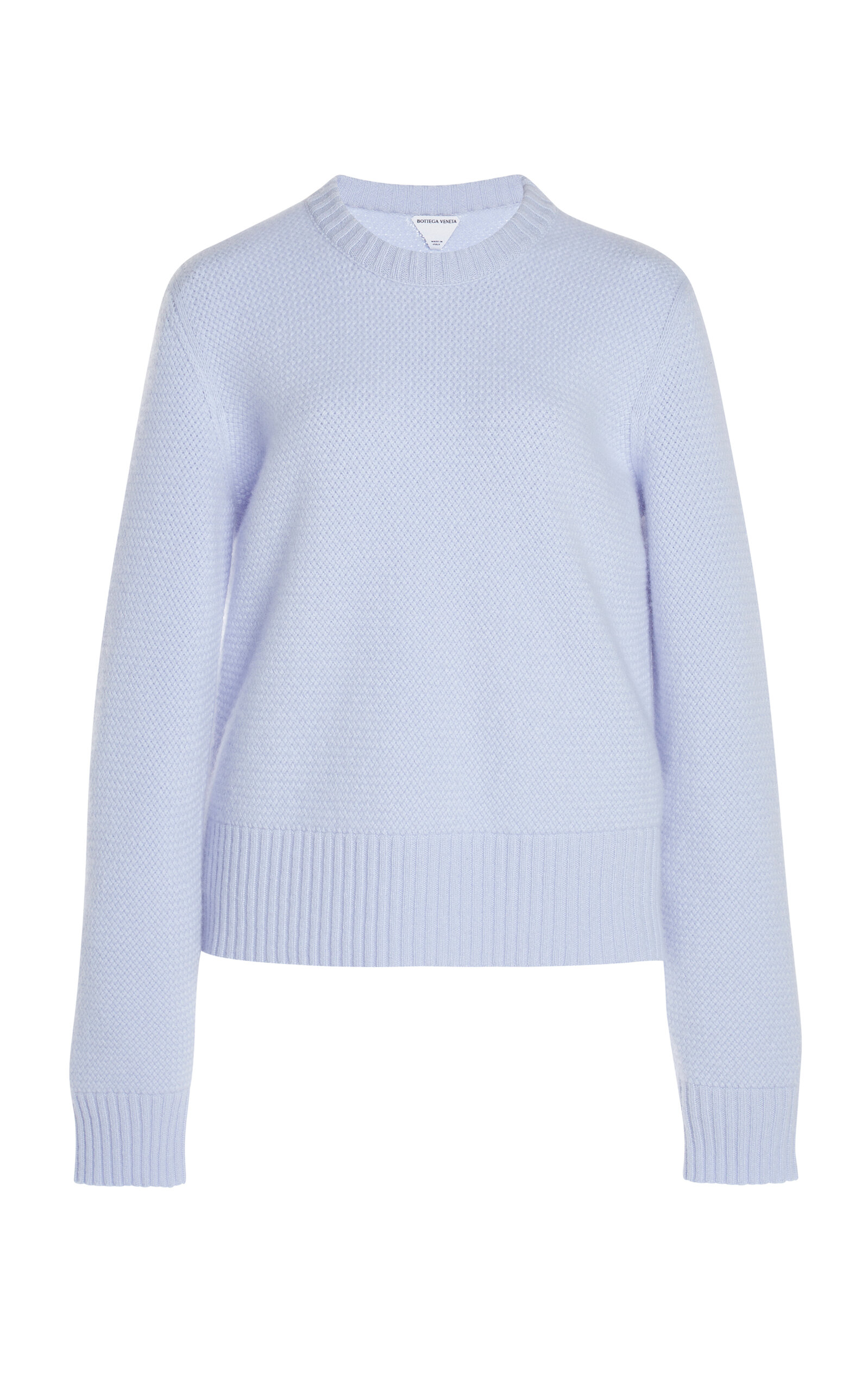 Intrecciato-Knit Cashmere Sweater