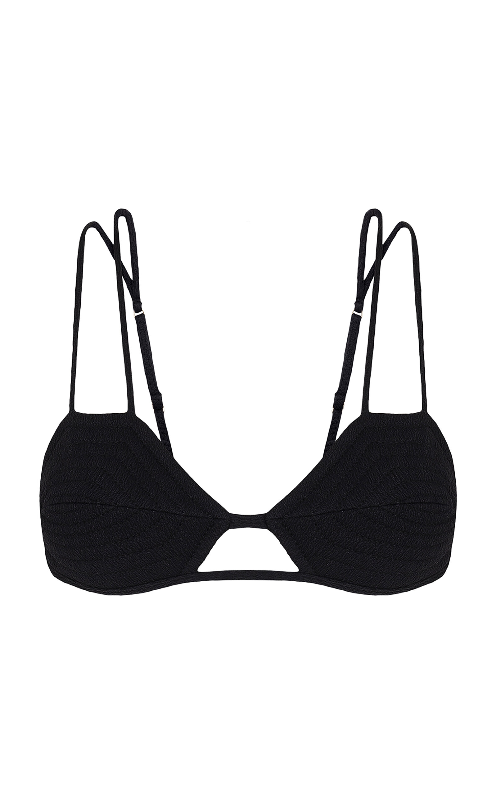 X Bianca Brandolini Solid Esther Cutout Bikini Top