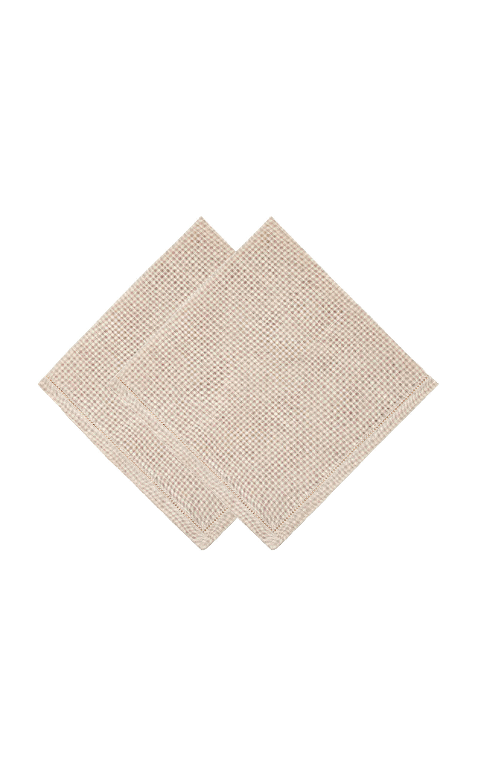 Shop Moda Domus Set-of-two Linen Napkins In Ivory