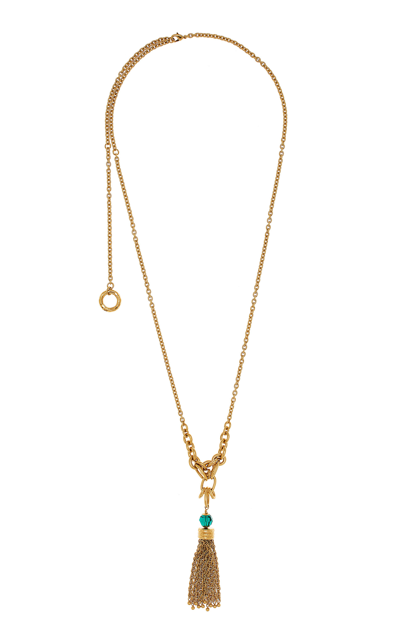 Chloé Gold-Tone Tasseled Necklace