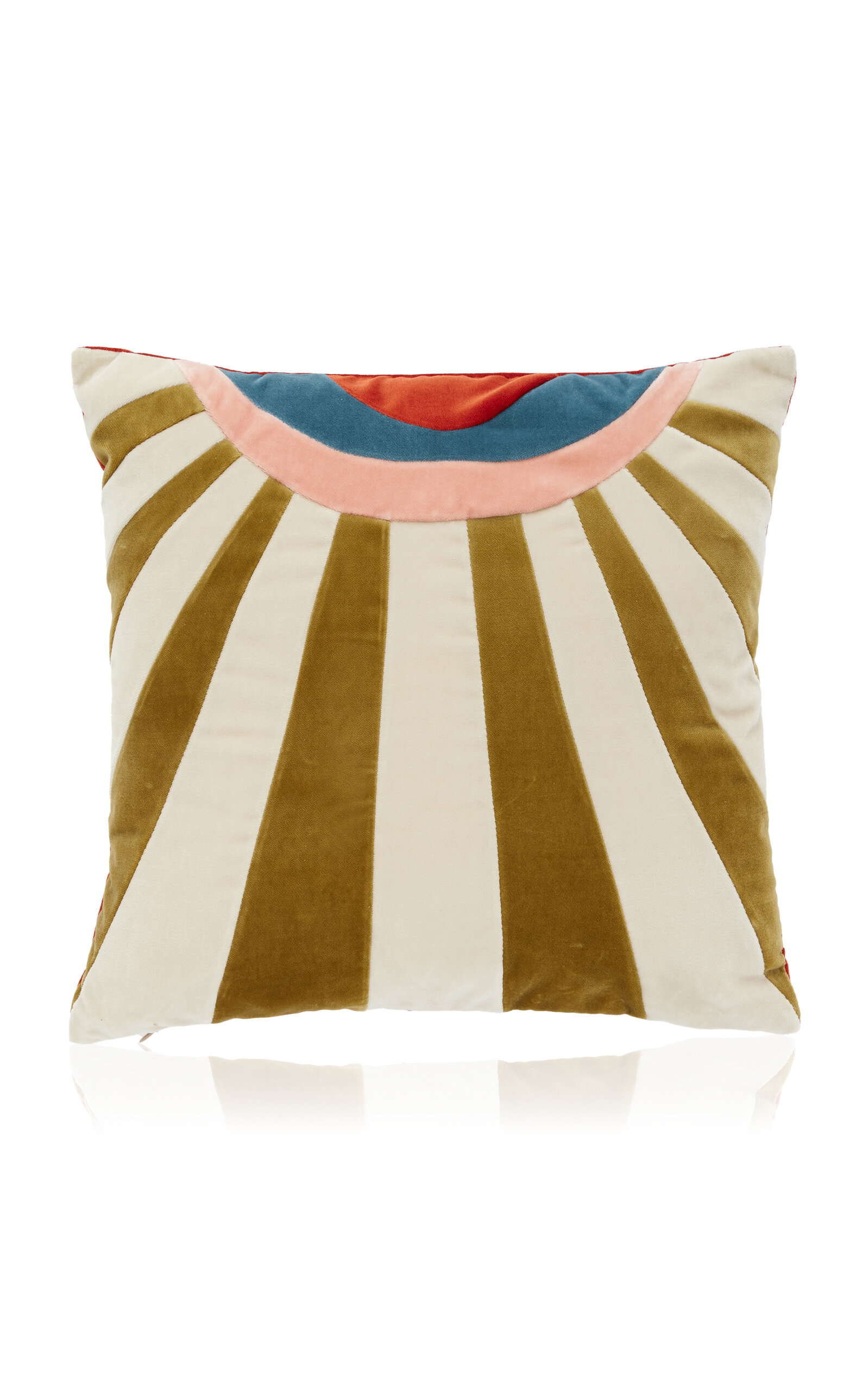 Christina Lundsteen Hazel Cotton Velvet Cushion In Multi