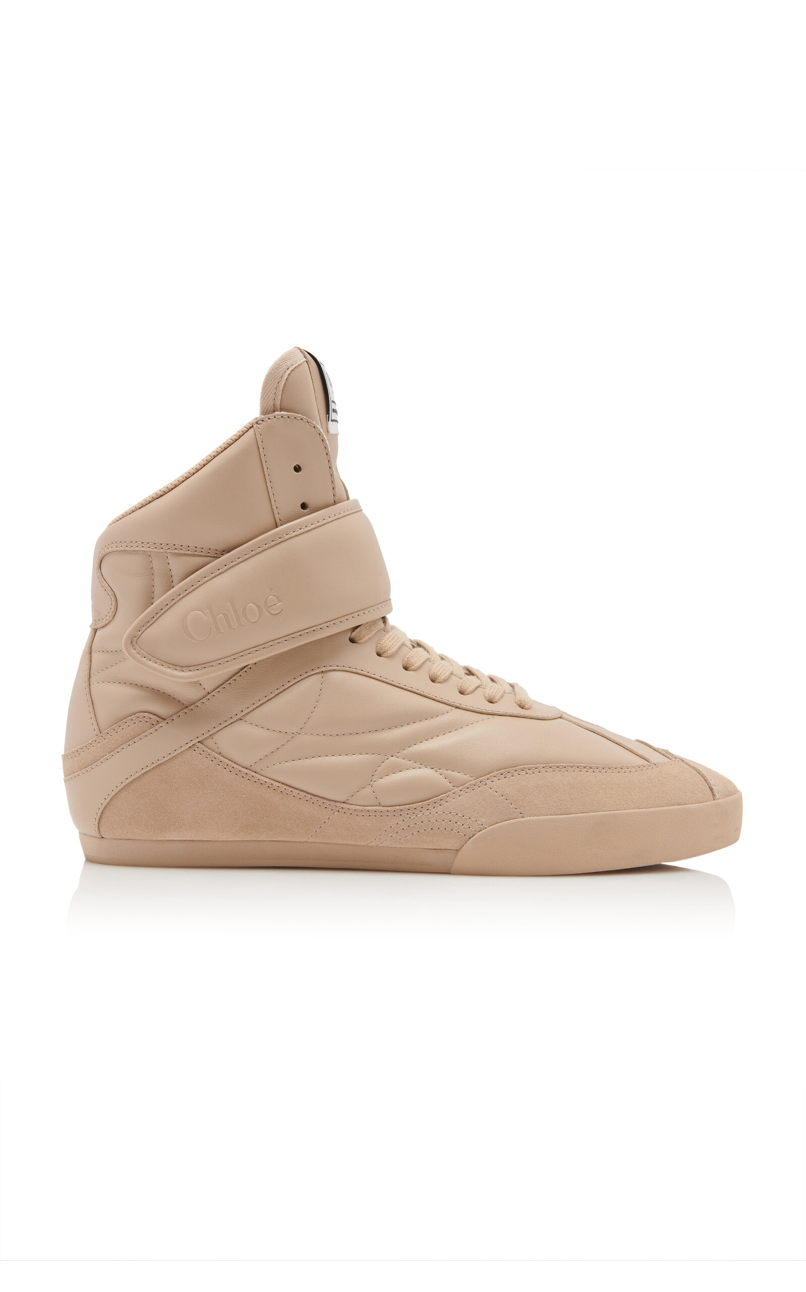 Chloé High-Top Leather Sneakers