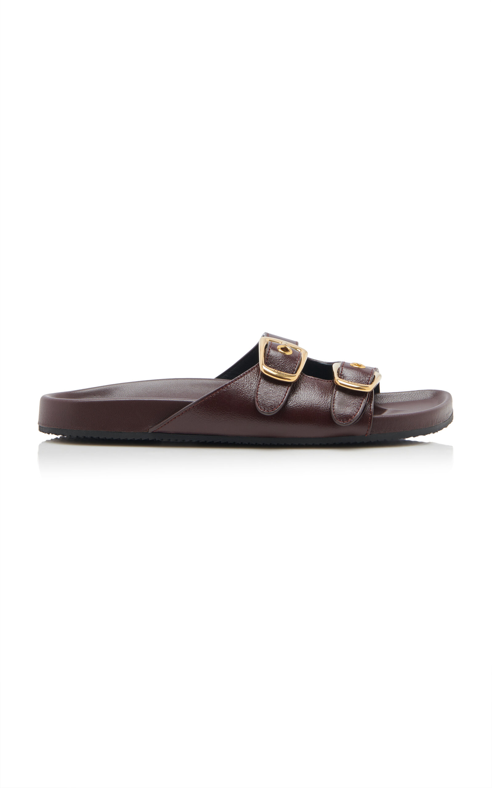 Chloé Polly Leather Slide Sandals