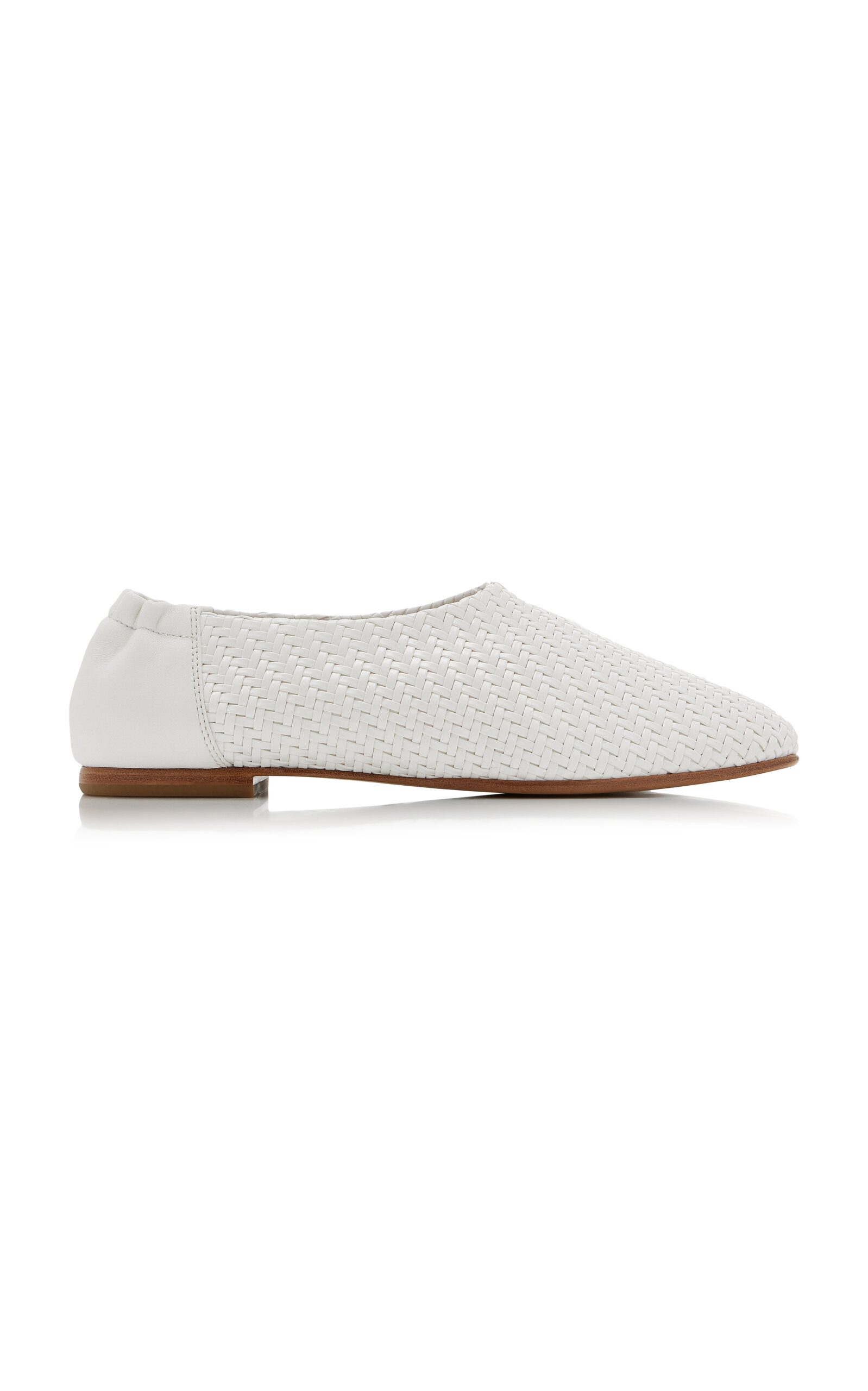 Eden Woven Vegan-Leather Ballet Flats